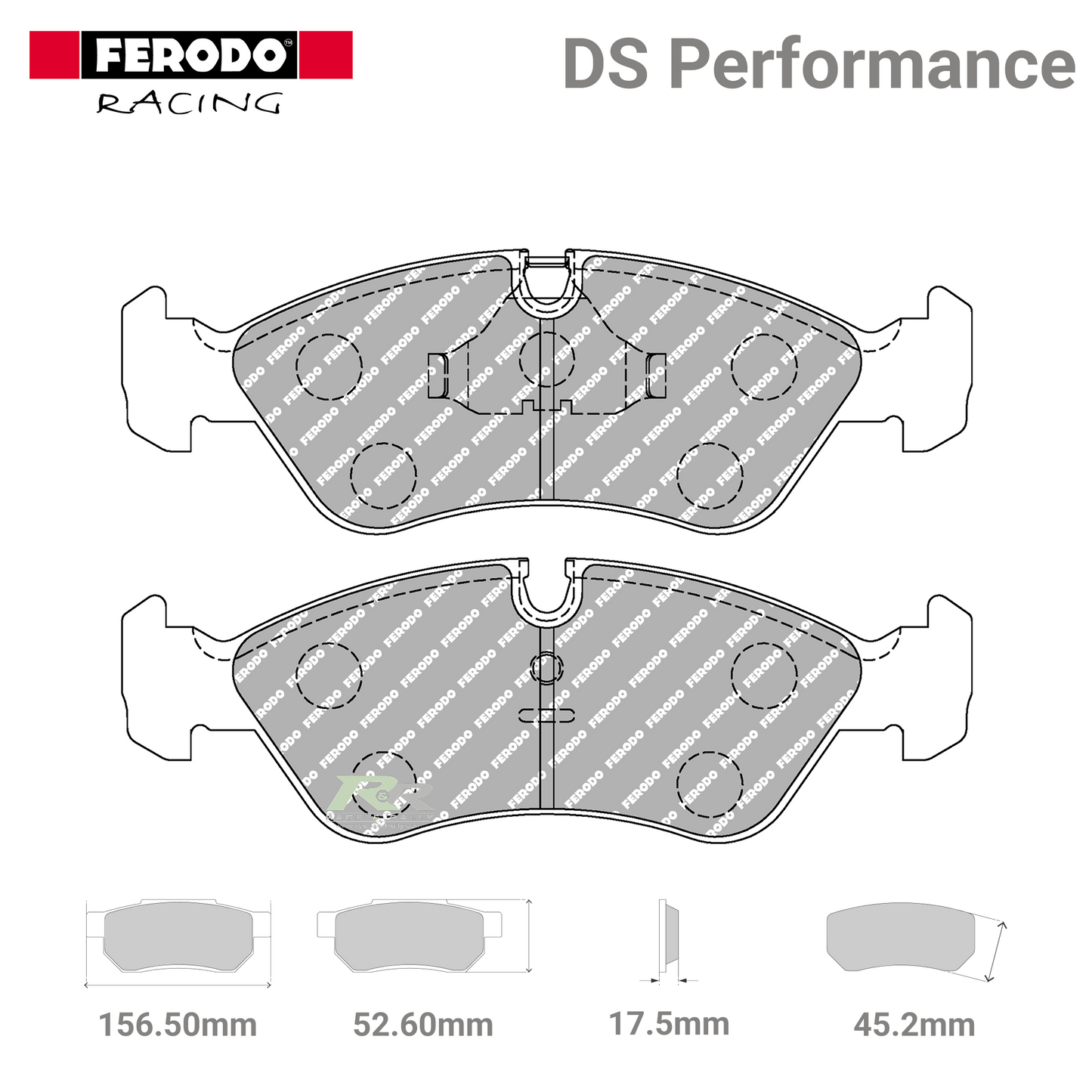 FDS584 Ferodo High Performance Brake Pads - Race and Rally