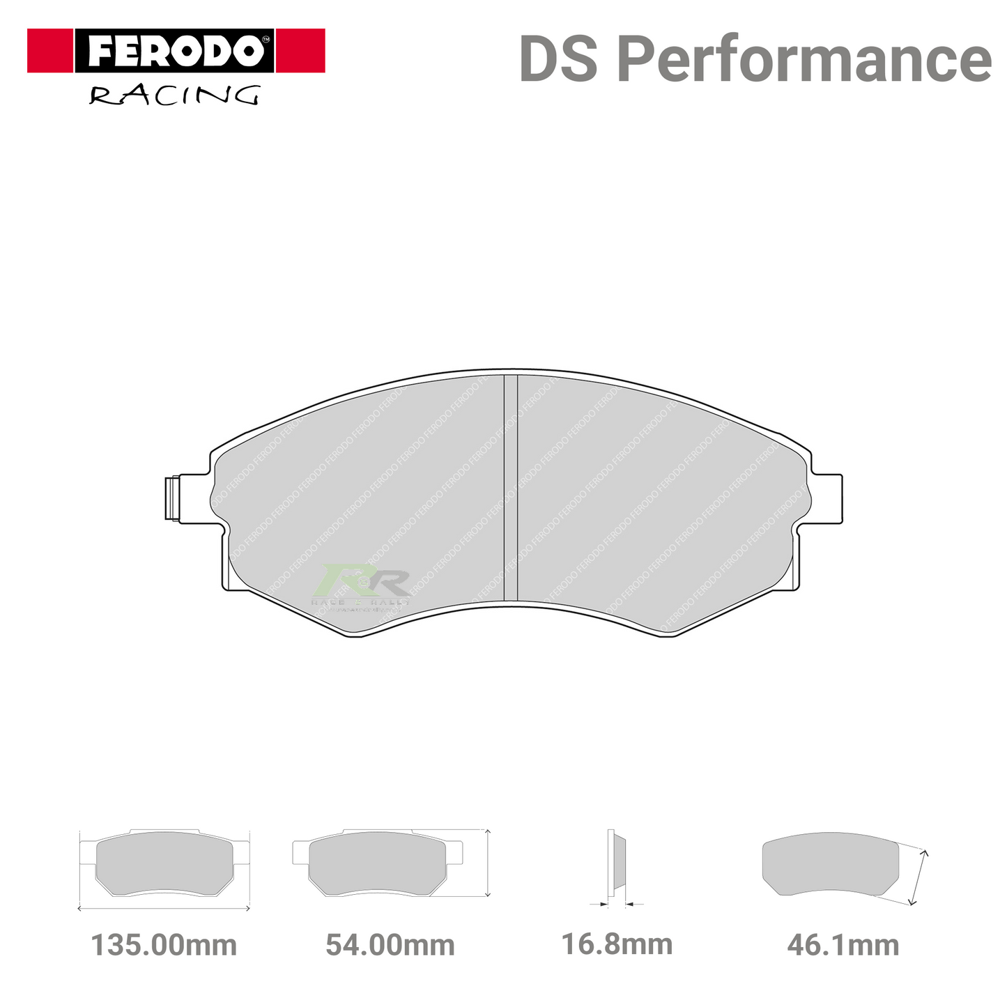 FDS600 Ferodo High Performance Brake Pads - Race and Rally