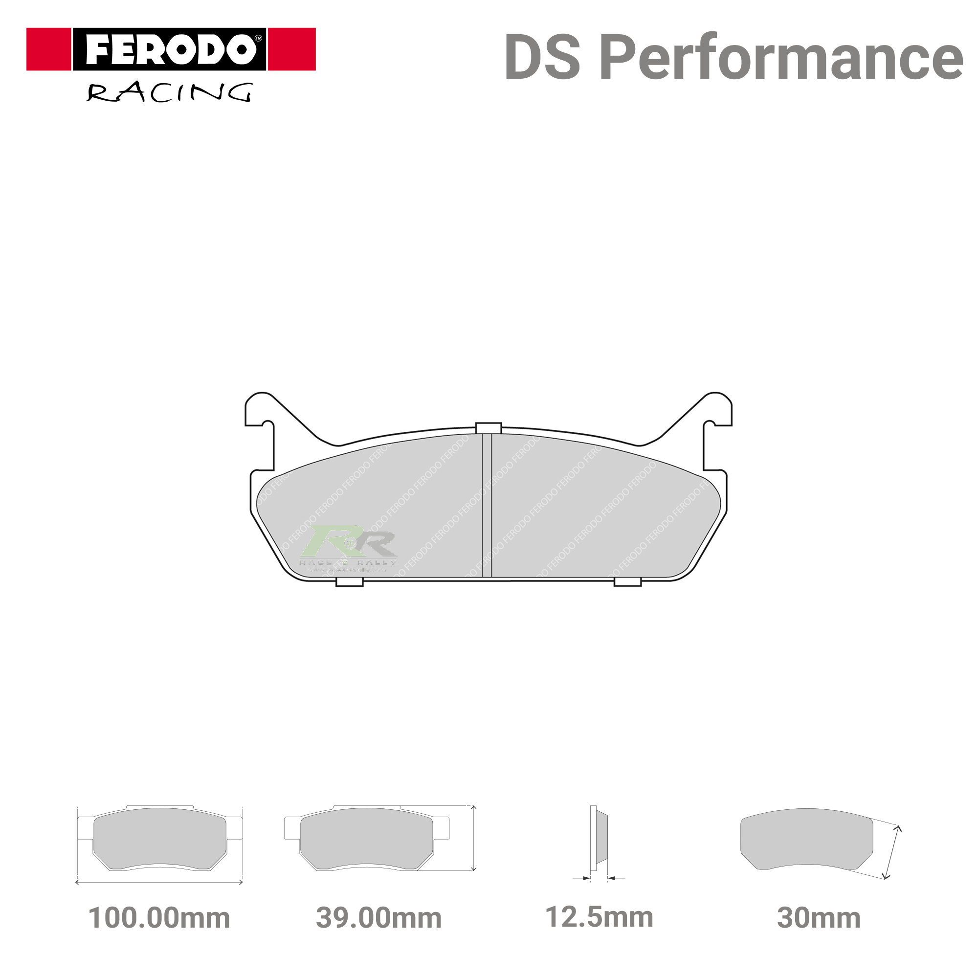 FDS654 Ferodo High Performance Brake Pads - Race and Rally