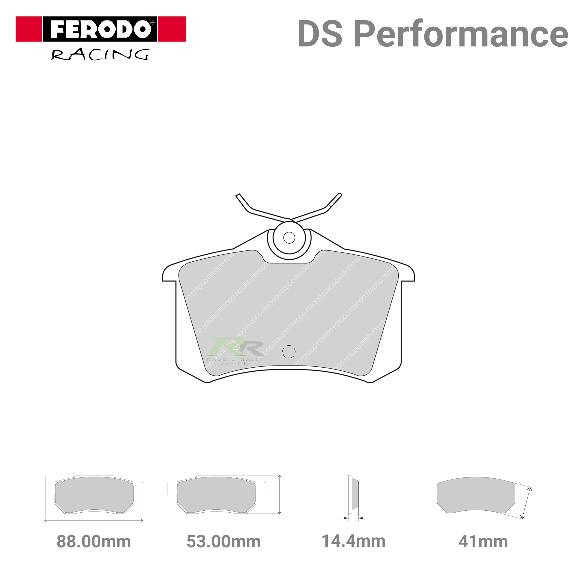 FDS726 Ferodo High Performance Brake Pads - Race and Rally