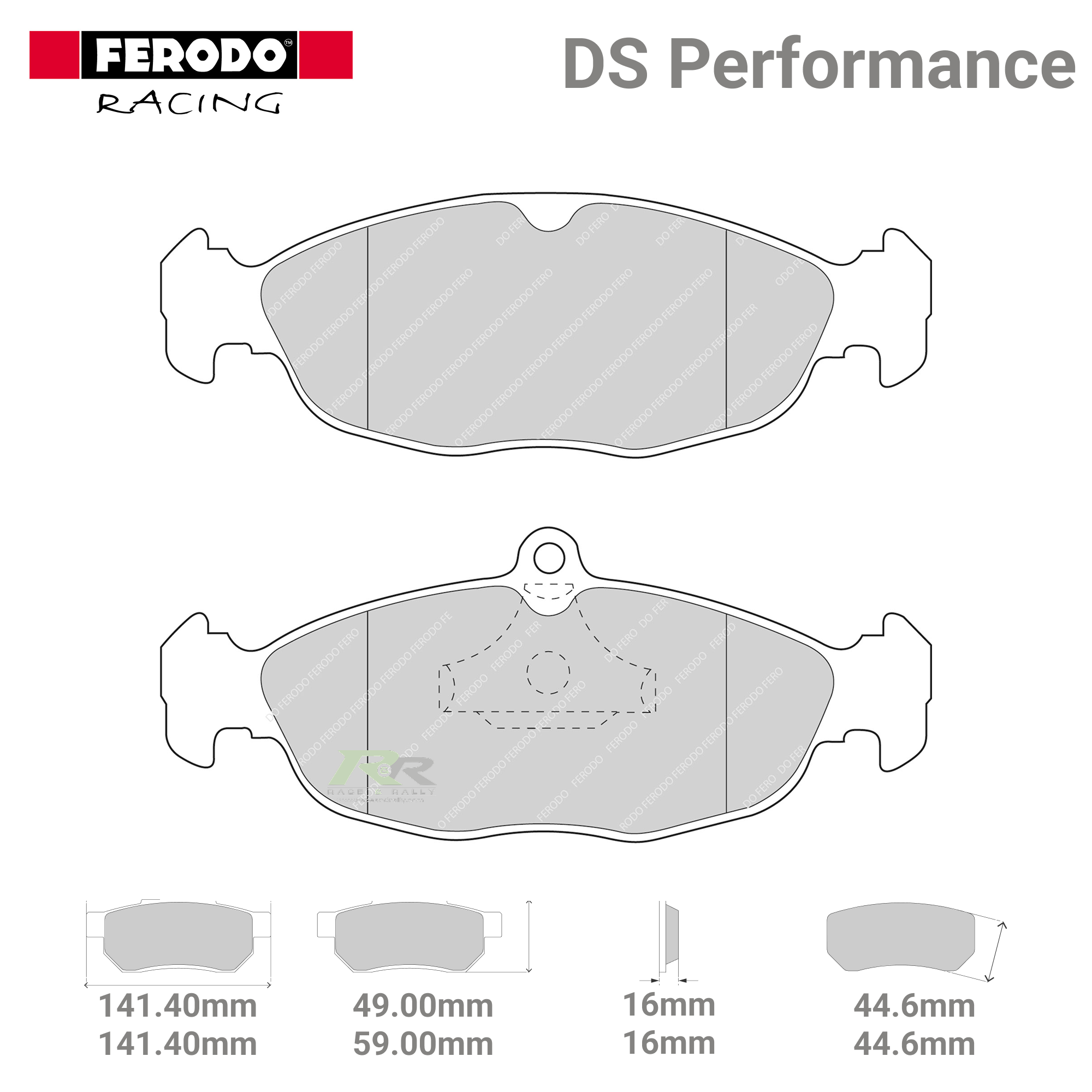 FDS732 Ferodo High Performance Brake Pads - Race and Rally