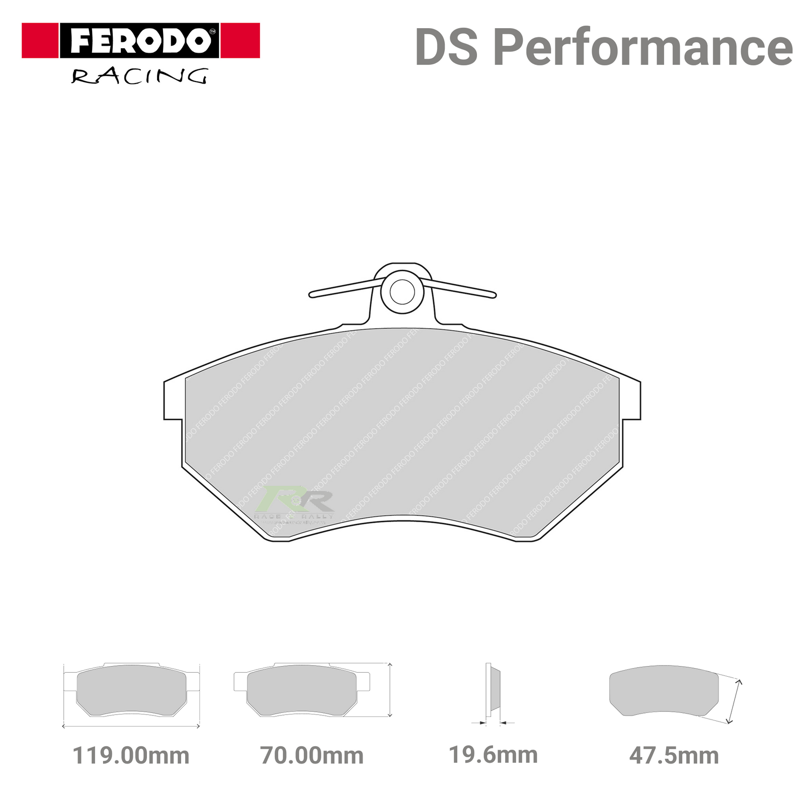 FDS775 Ferodo High Performance Brake Pads - Race and Rally