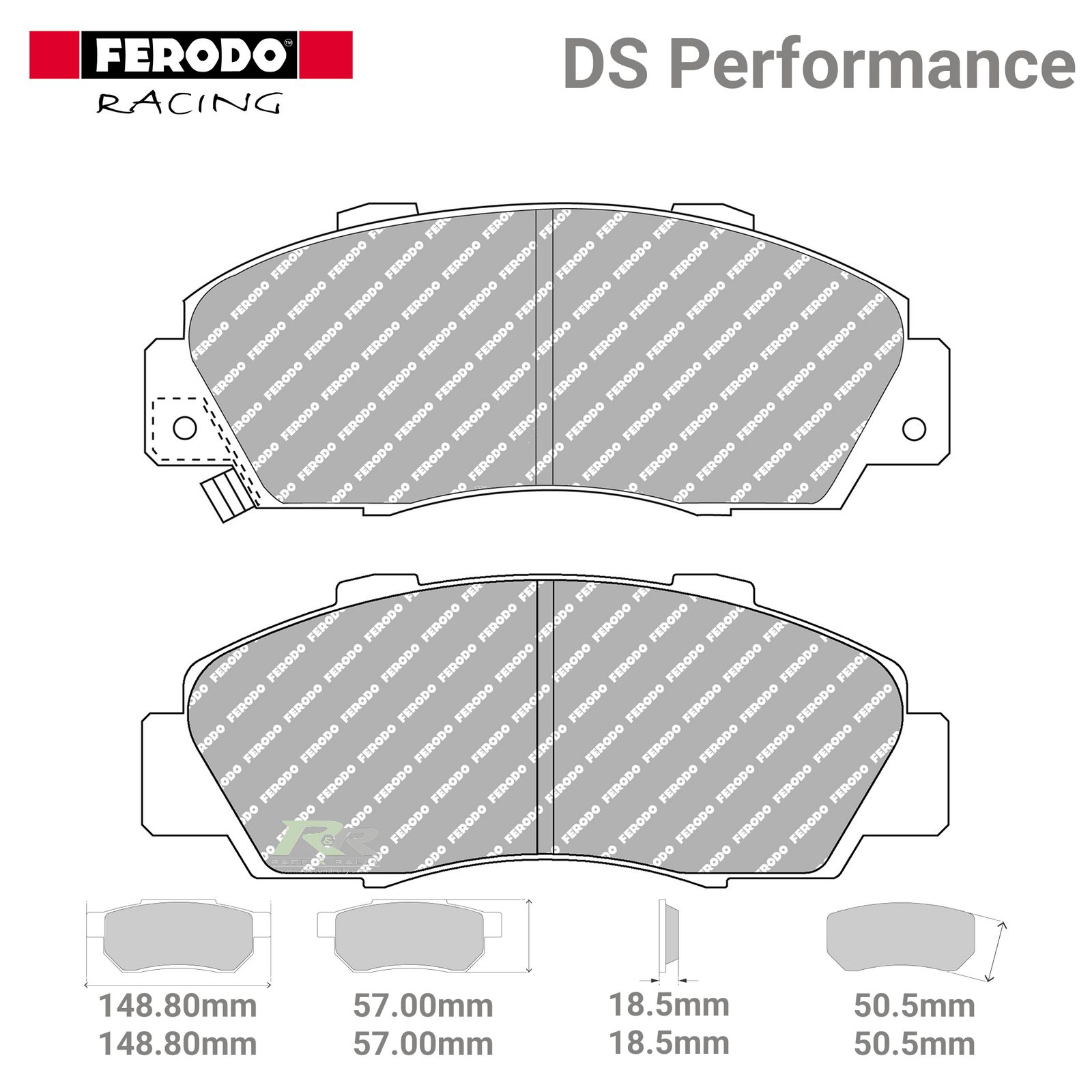 FDS905 Ferodo High Performance Brake Pads - Race and Rally