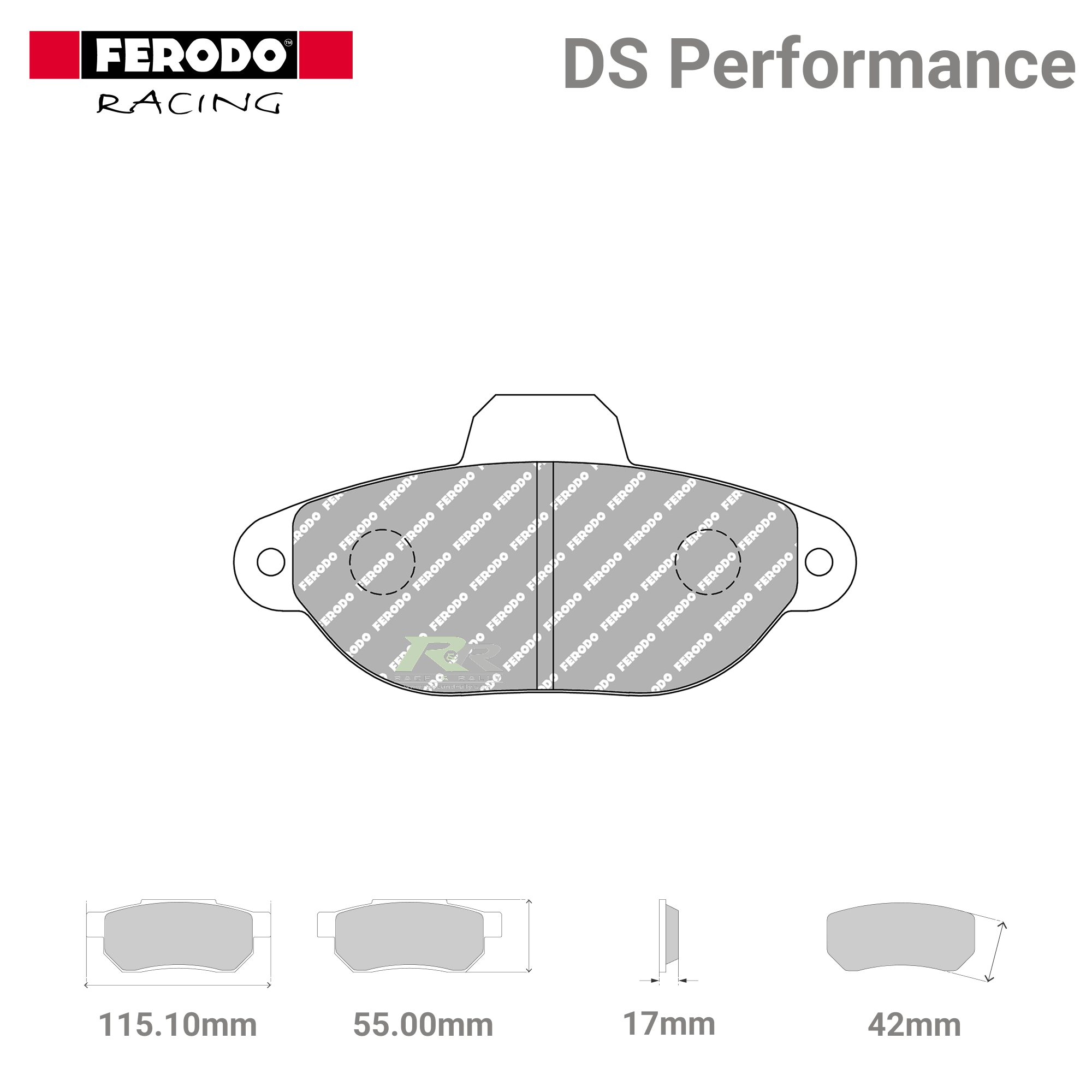FDS925 Ferodo High Performance Brake Pads - Race and Rally