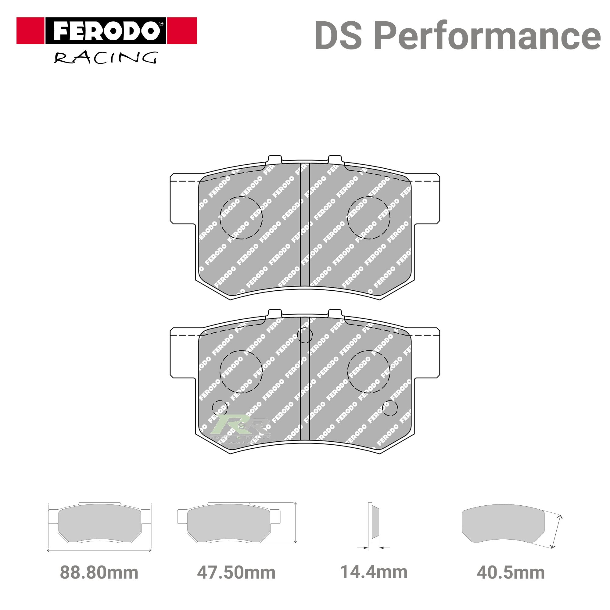 FDS956 Ferodo High Performance Brake Pads - Race and Rally