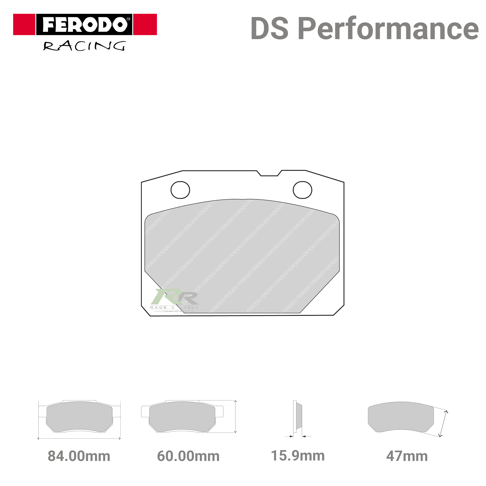 FDS96 Ferodo High Performance Brake Pads - Race and Rally