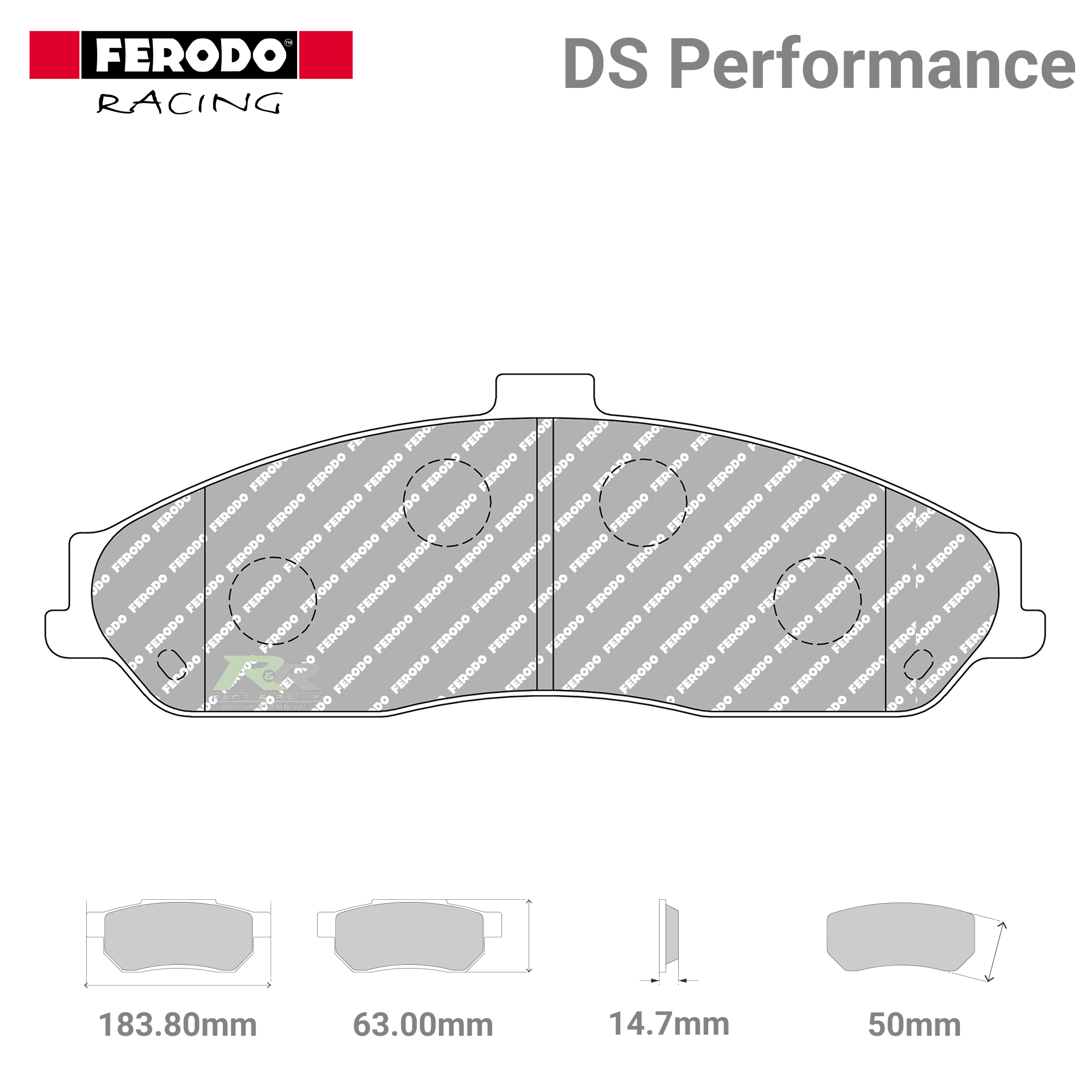 FDSE1553 Ferodo High Performance Brake Pads - Race and Rally