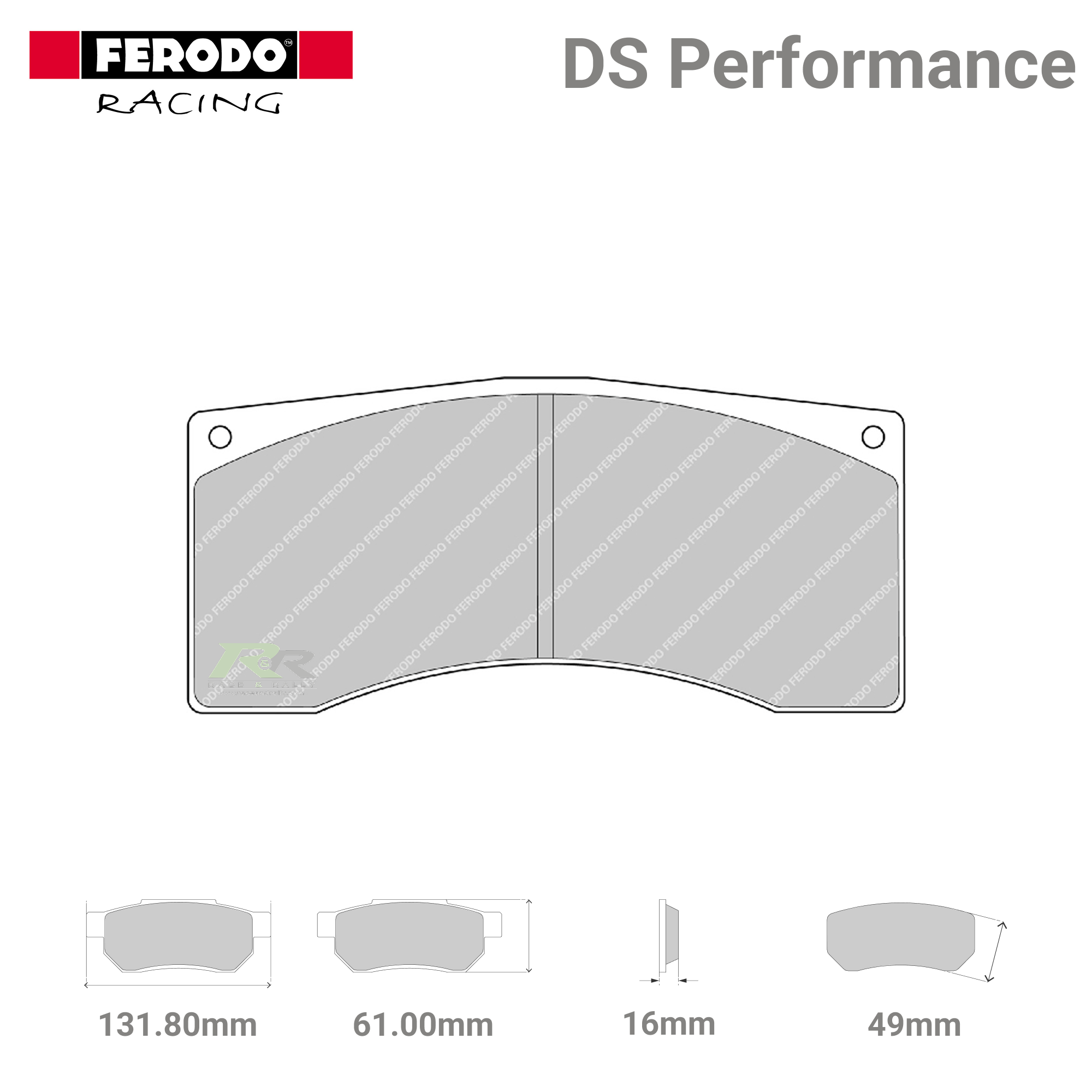 FDSR1077 Ferodo High Performance Brake Pads - Race and Rally