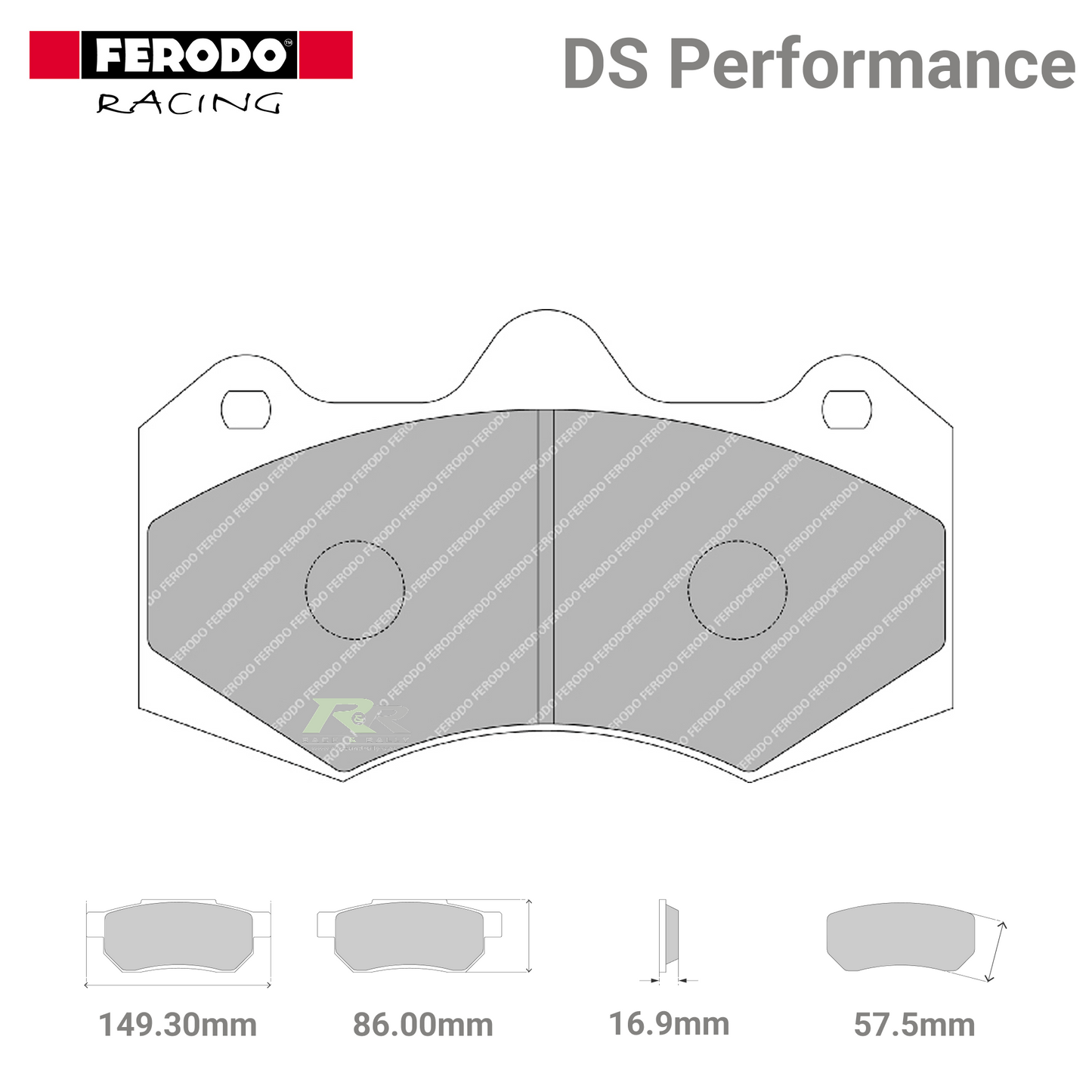 FDSR3084 Ferodo High Performance Brake Pads - Race and Rally