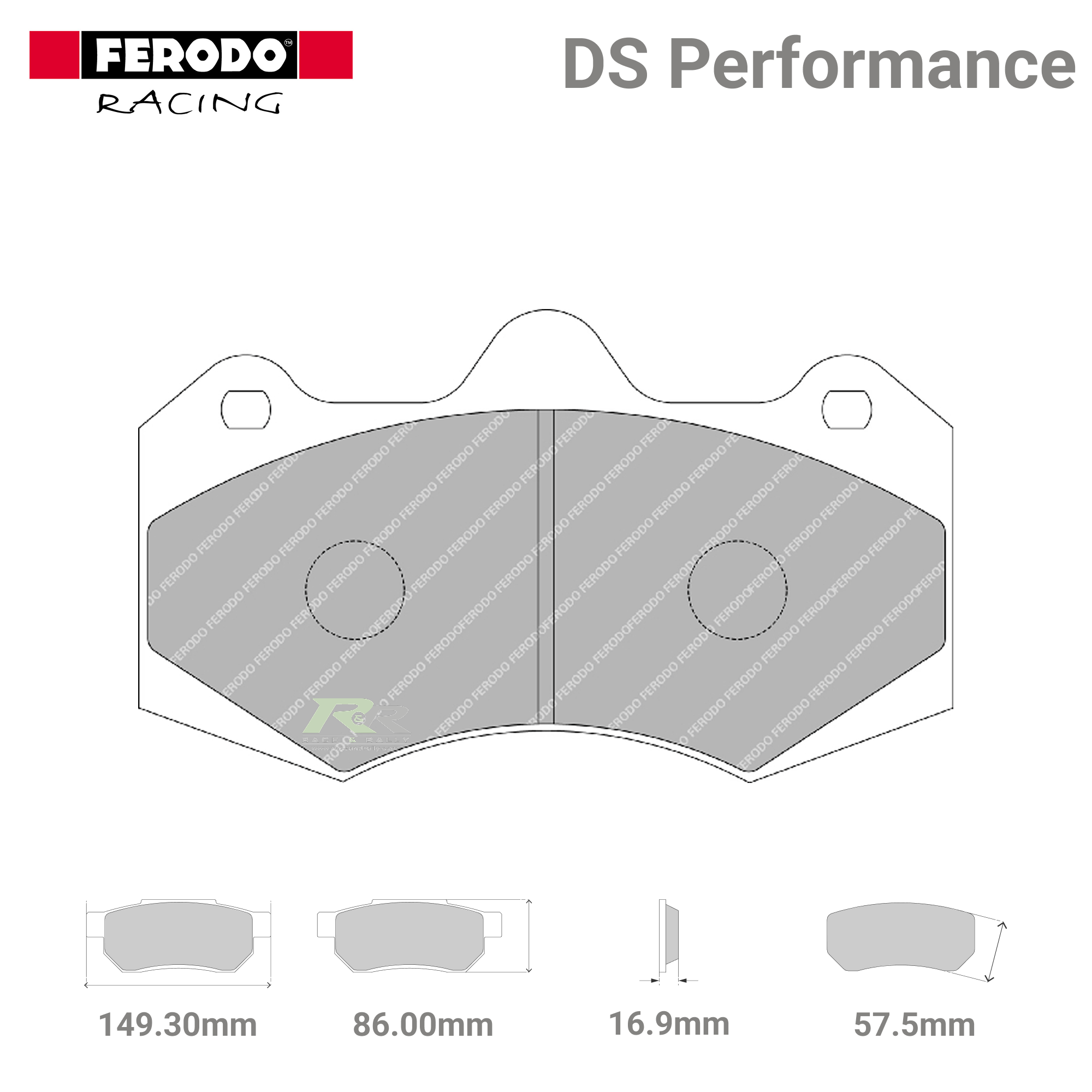 FDSR3084 Ferodo High Performance Brake Pads - Race and Rally