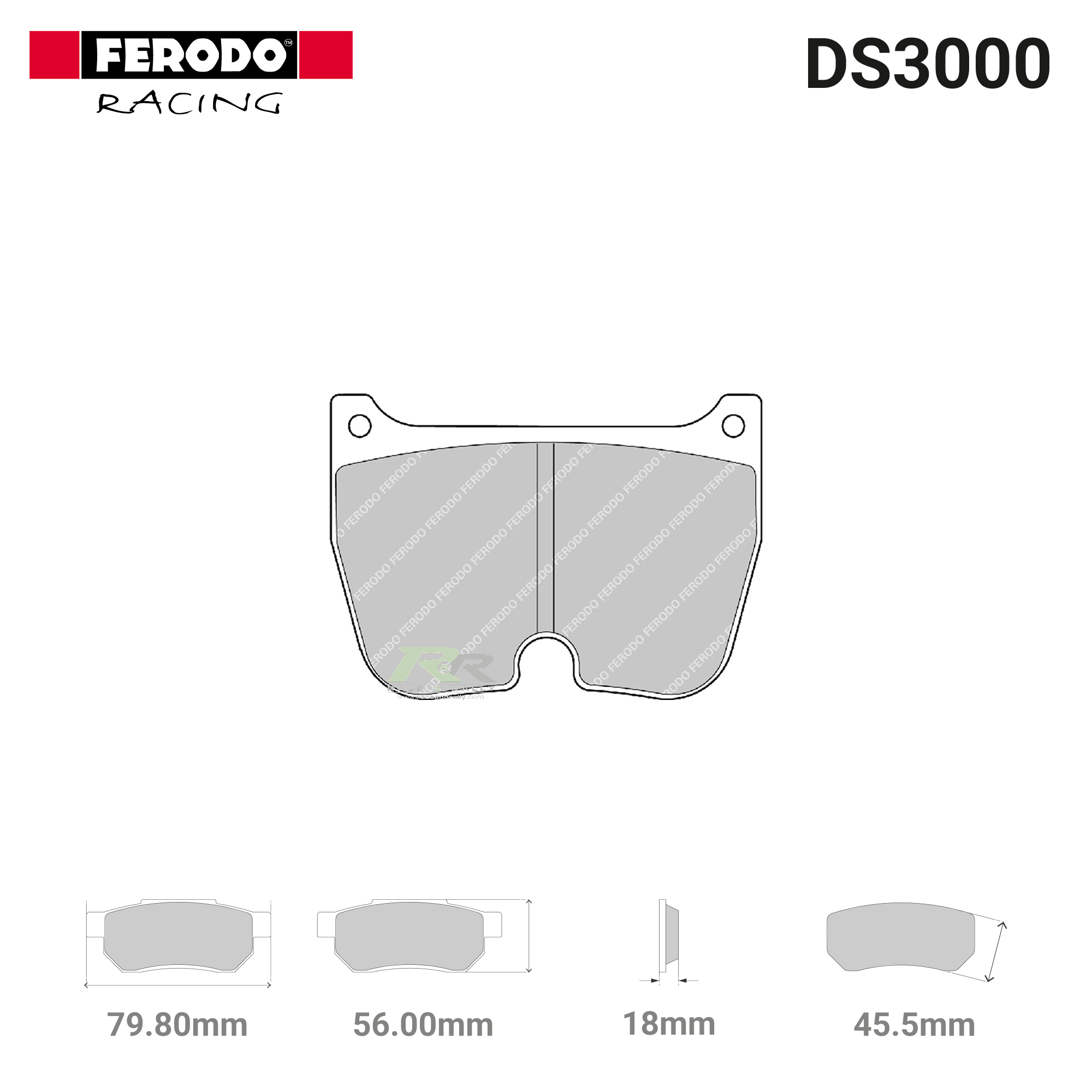 FRP1058R - (R) DS3000 Brake Pads - Race and Rally