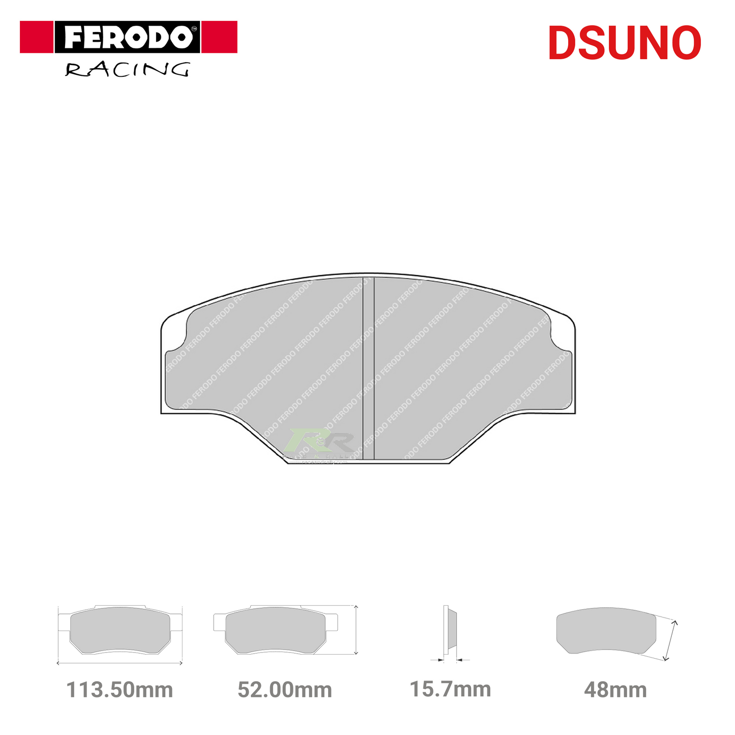 FRP201Z - (Z/ZB) Dsuno Brake Pads - Race and Rally