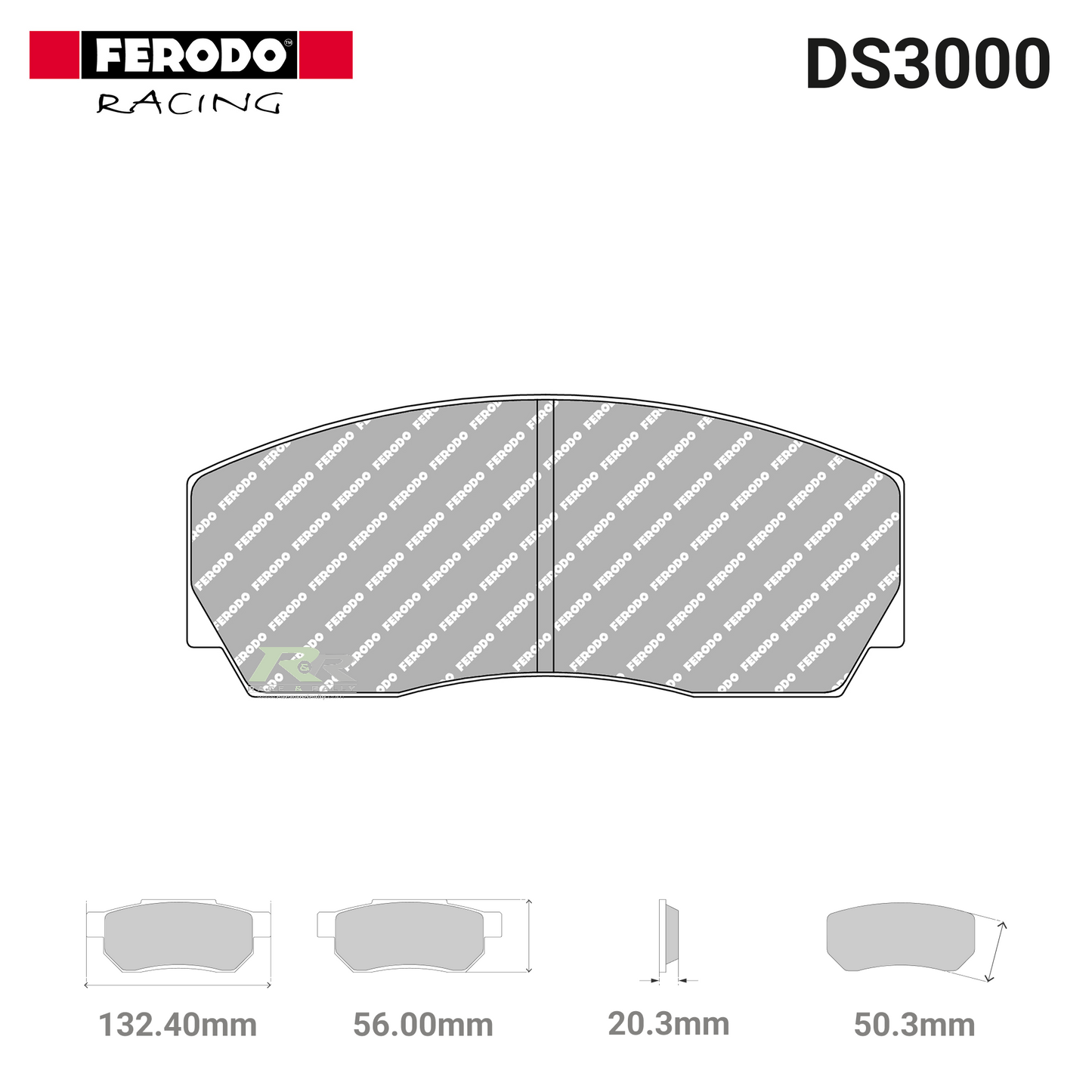 FRP212R - (R) DS3000 Brake Pads - Race and Rally
