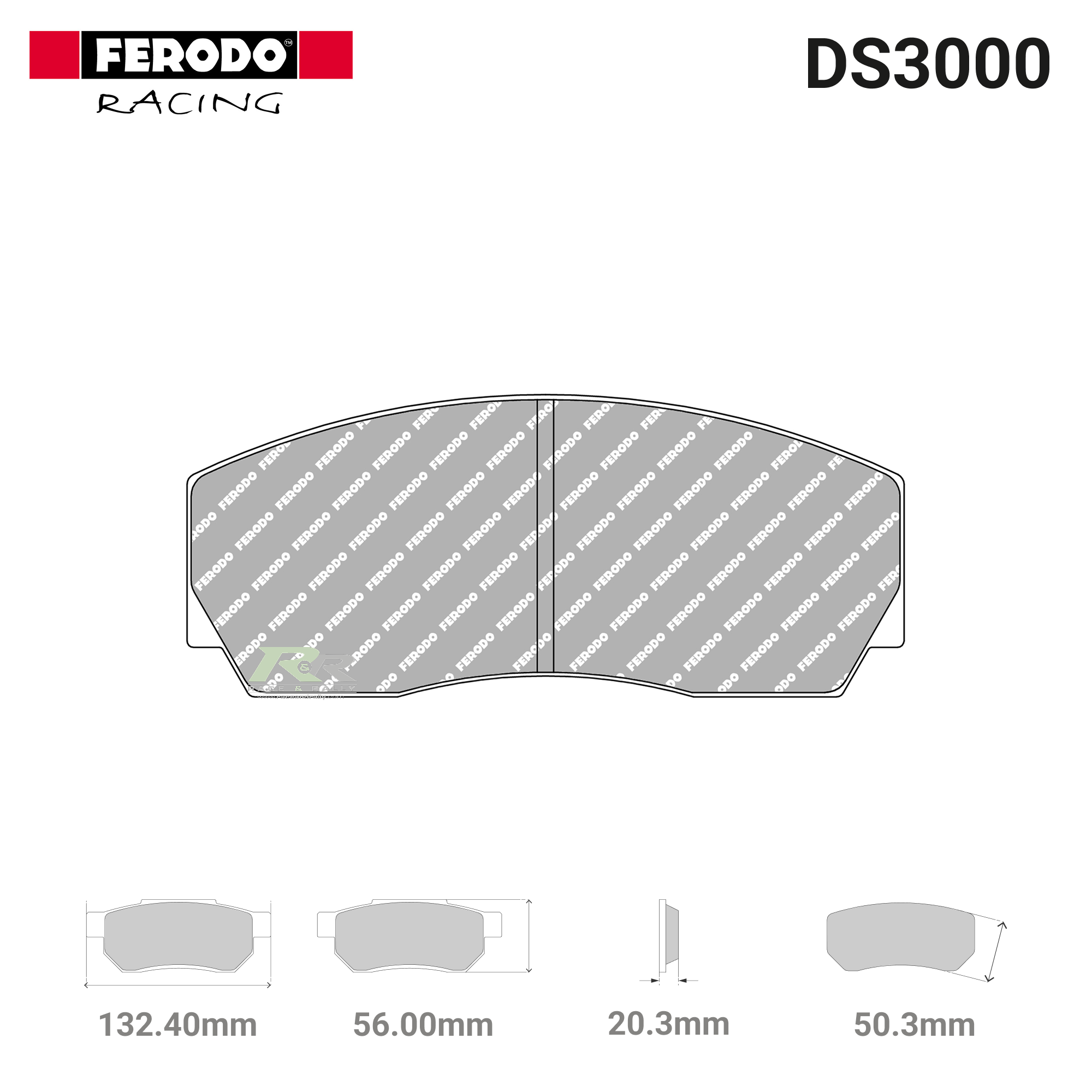 FRP212R - (R) DS3000 Brake Pads - Race and Rally