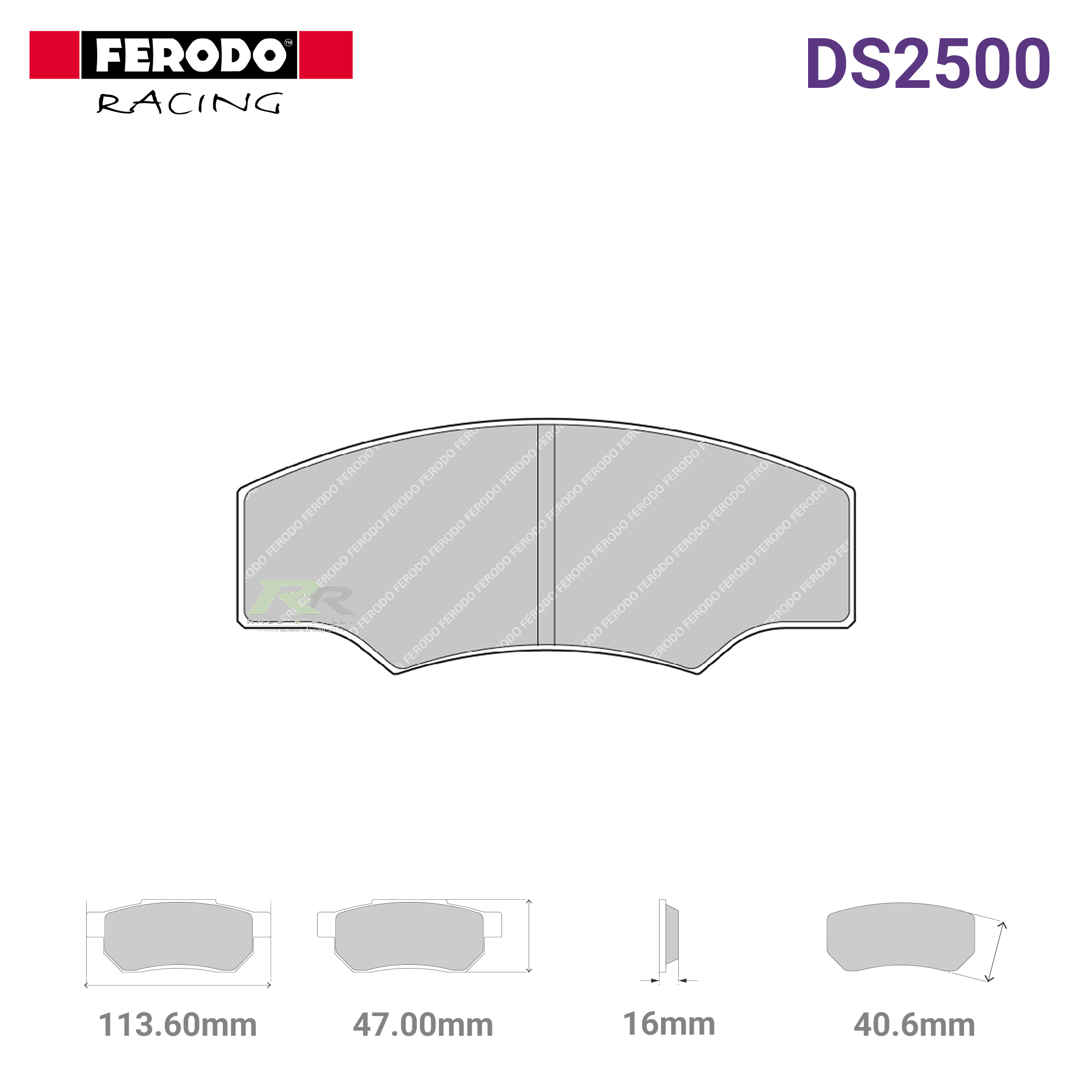 FRP218H - (H) DS2500 Brake Pads - Race and Rally