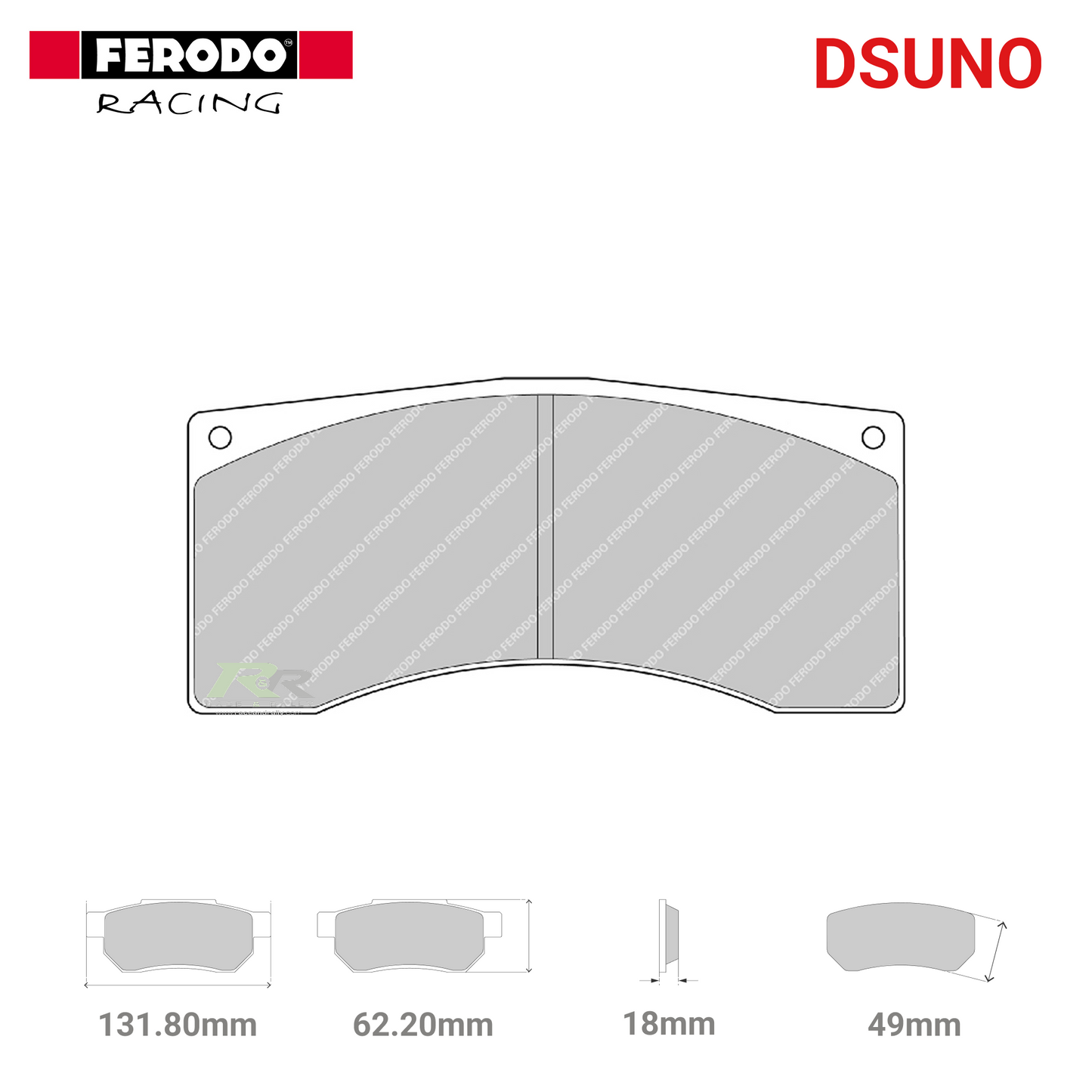 FRP3007Z - (Z/ZB) Dsuno Brake Pads - Race and Rally