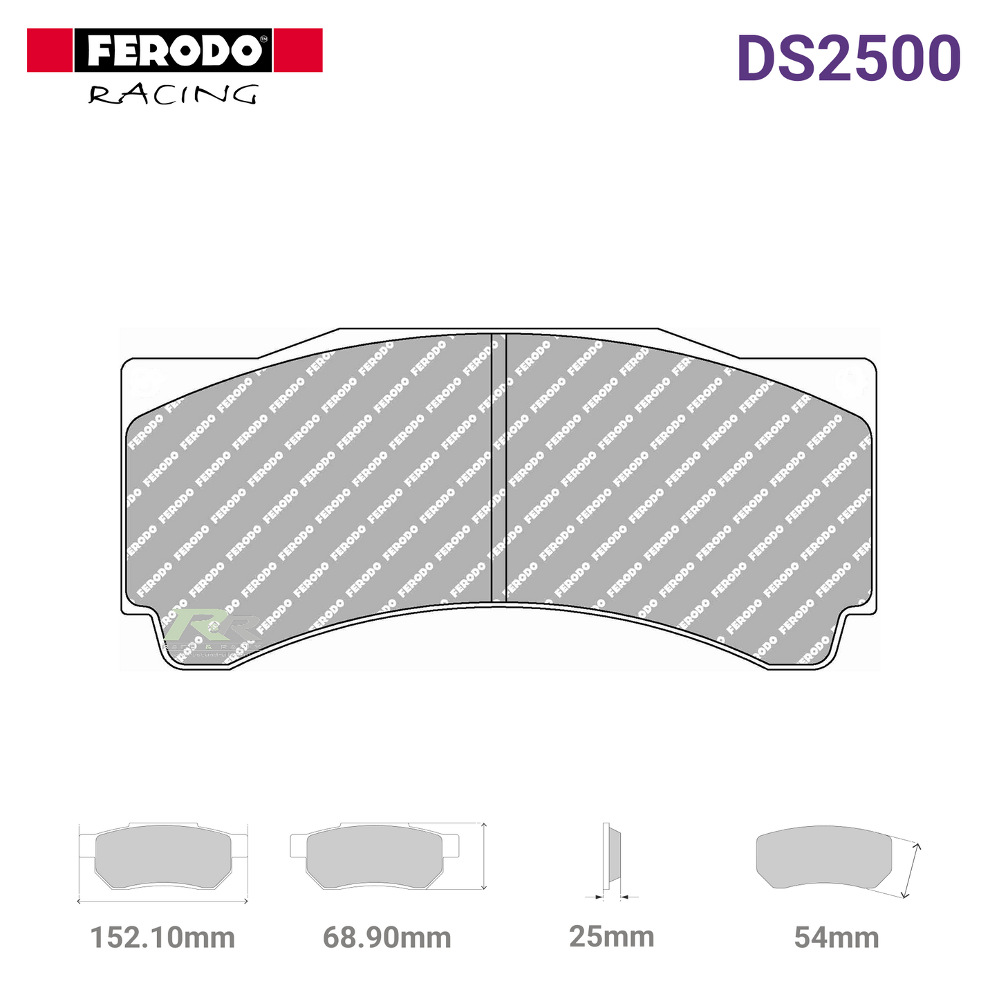 FRP3014H - (H) DS2500 Brake Pads - Race and Rally