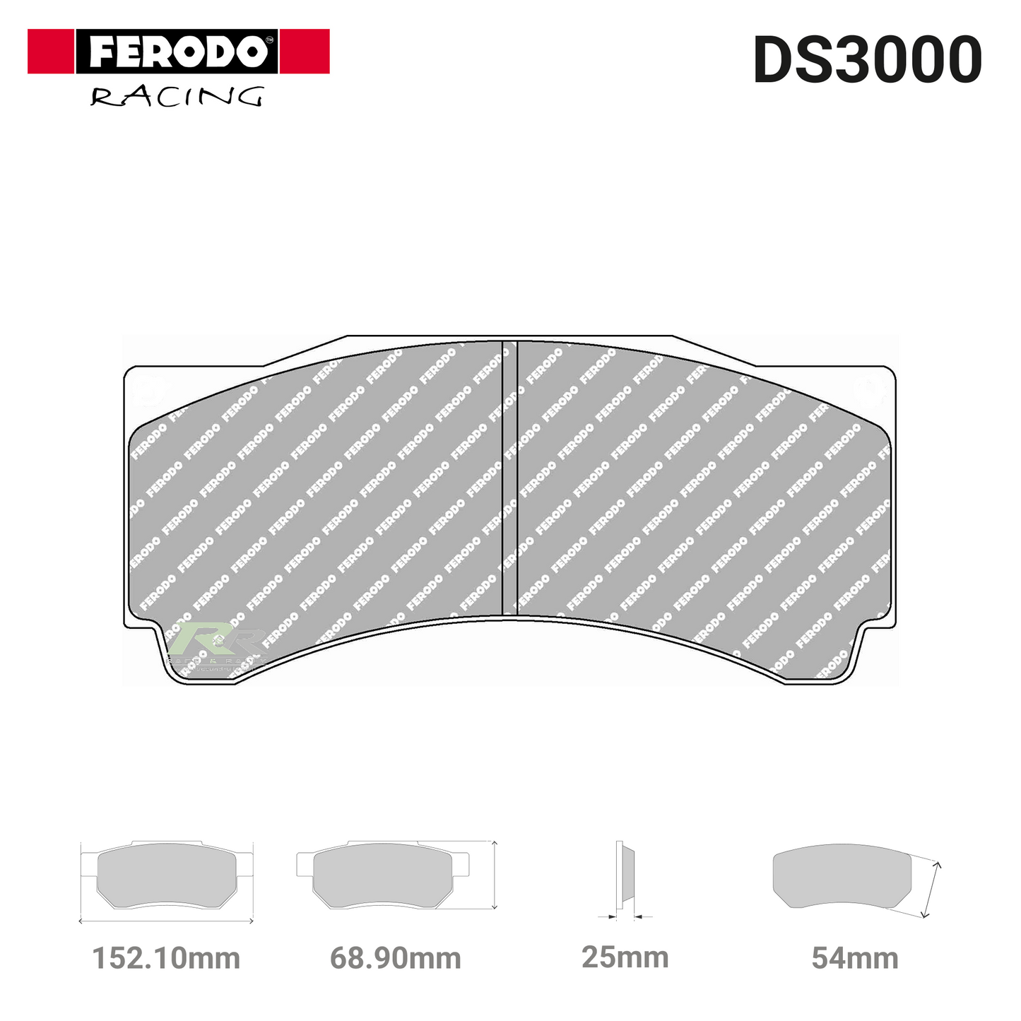 FRP3014R - (R) DS3000 Brake Pads - Race and Rally
