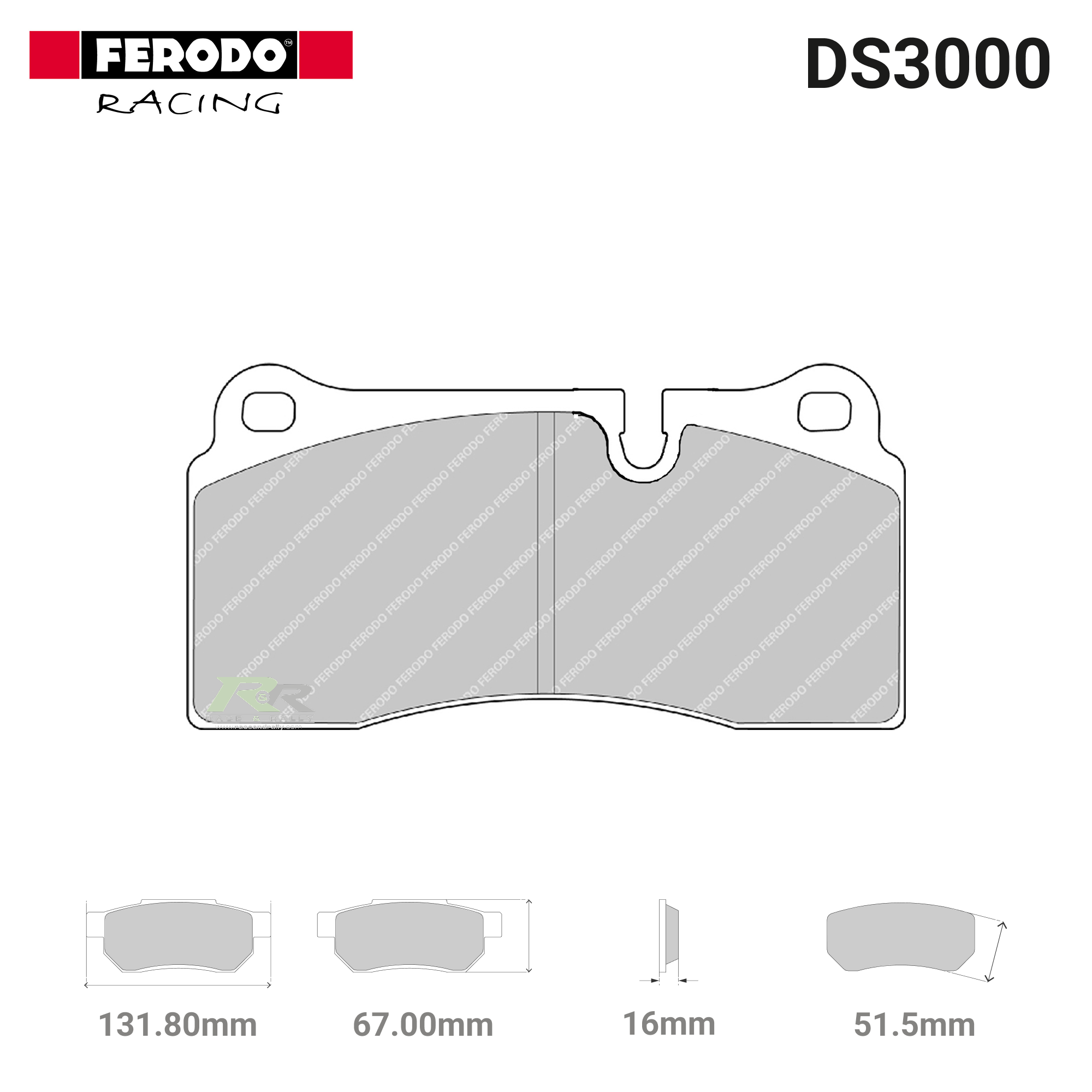 FRP3028R - (R) DS3000 Brake Pads - Race and Rally