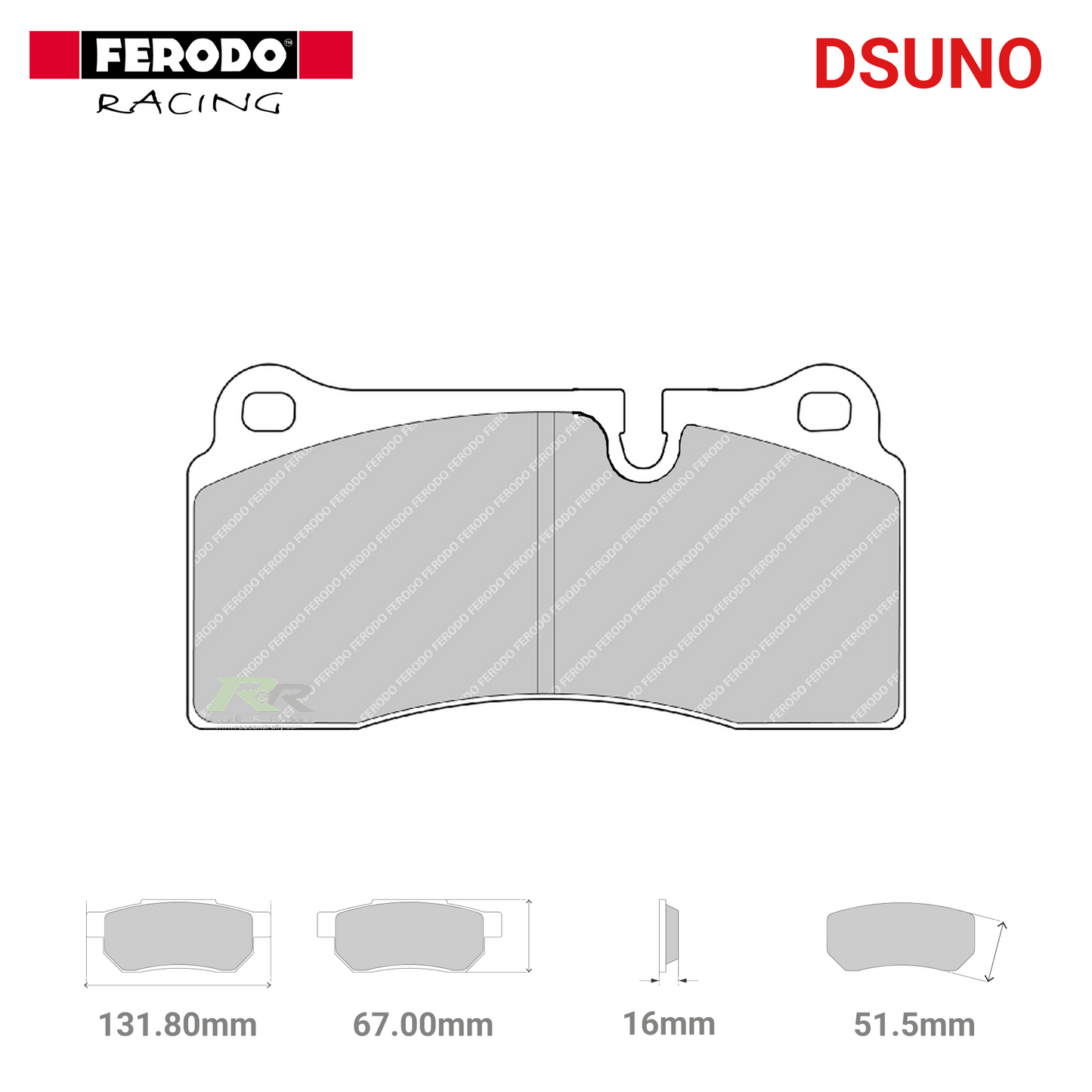 FRP3028Z - (Z/ZB) Dsuno Brake Pads - Race and Rally