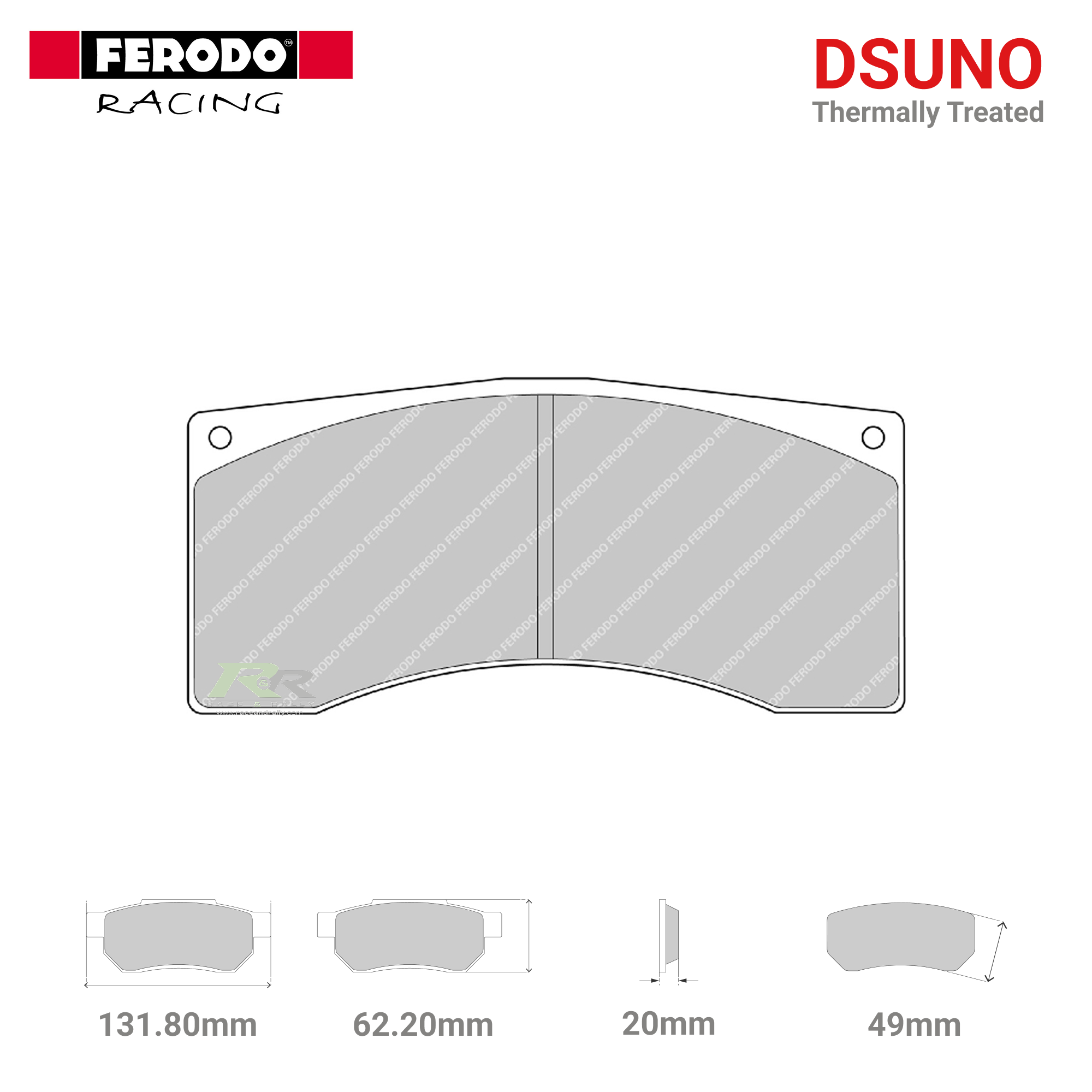 FRP302ZB - (Z/ZB) Dsuno Brake Pads - Race and Rally