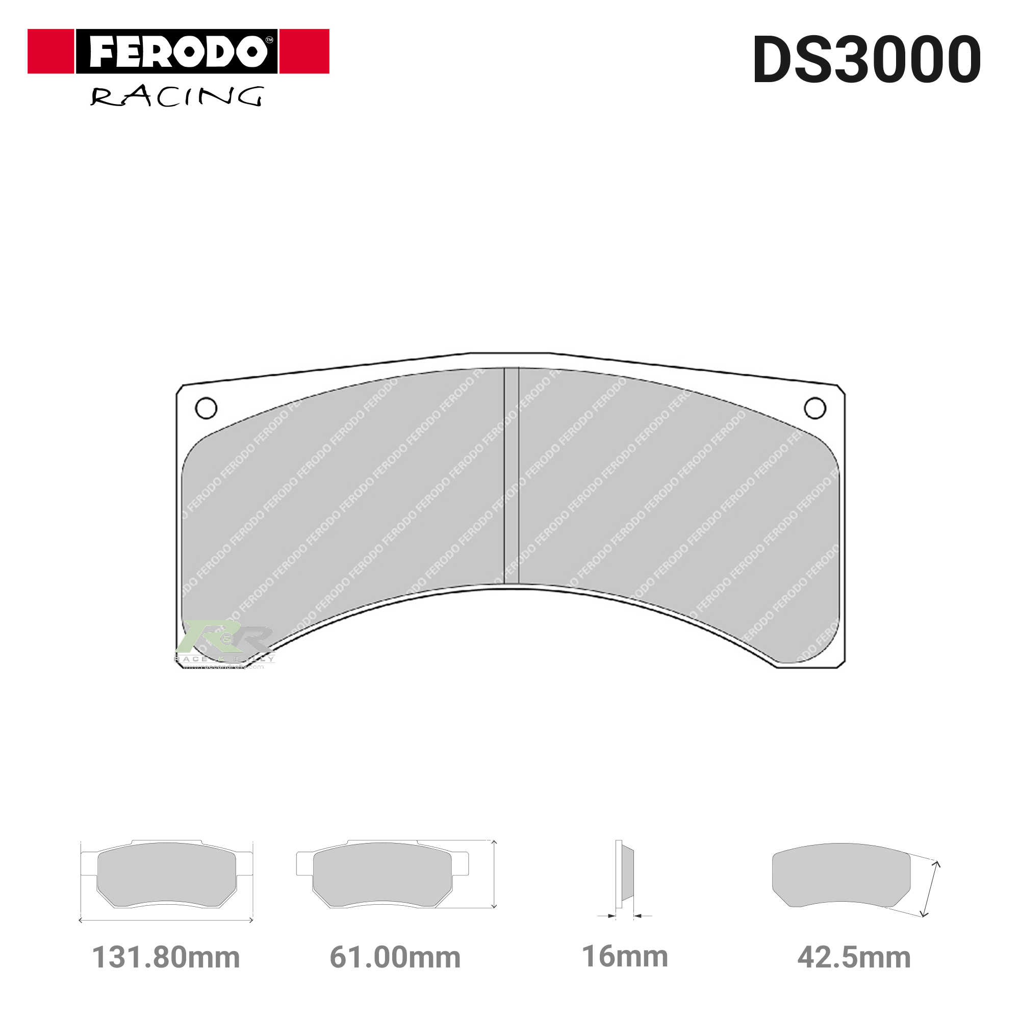 FRP3032R - (R) DS3000 Brake Pads - Race and Rally