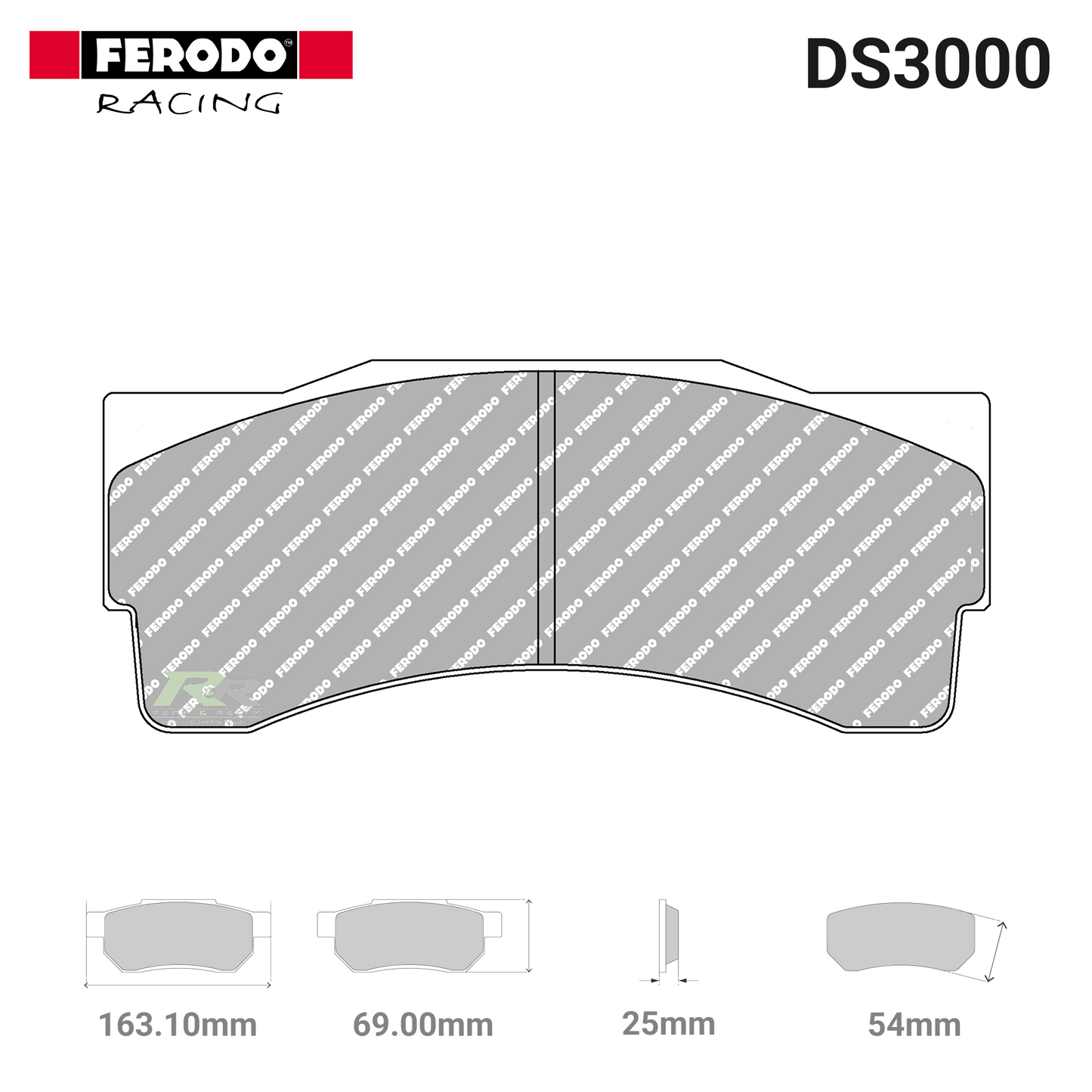 FRP3039R - (R) DS3000 Brake Pads - Race and Rally