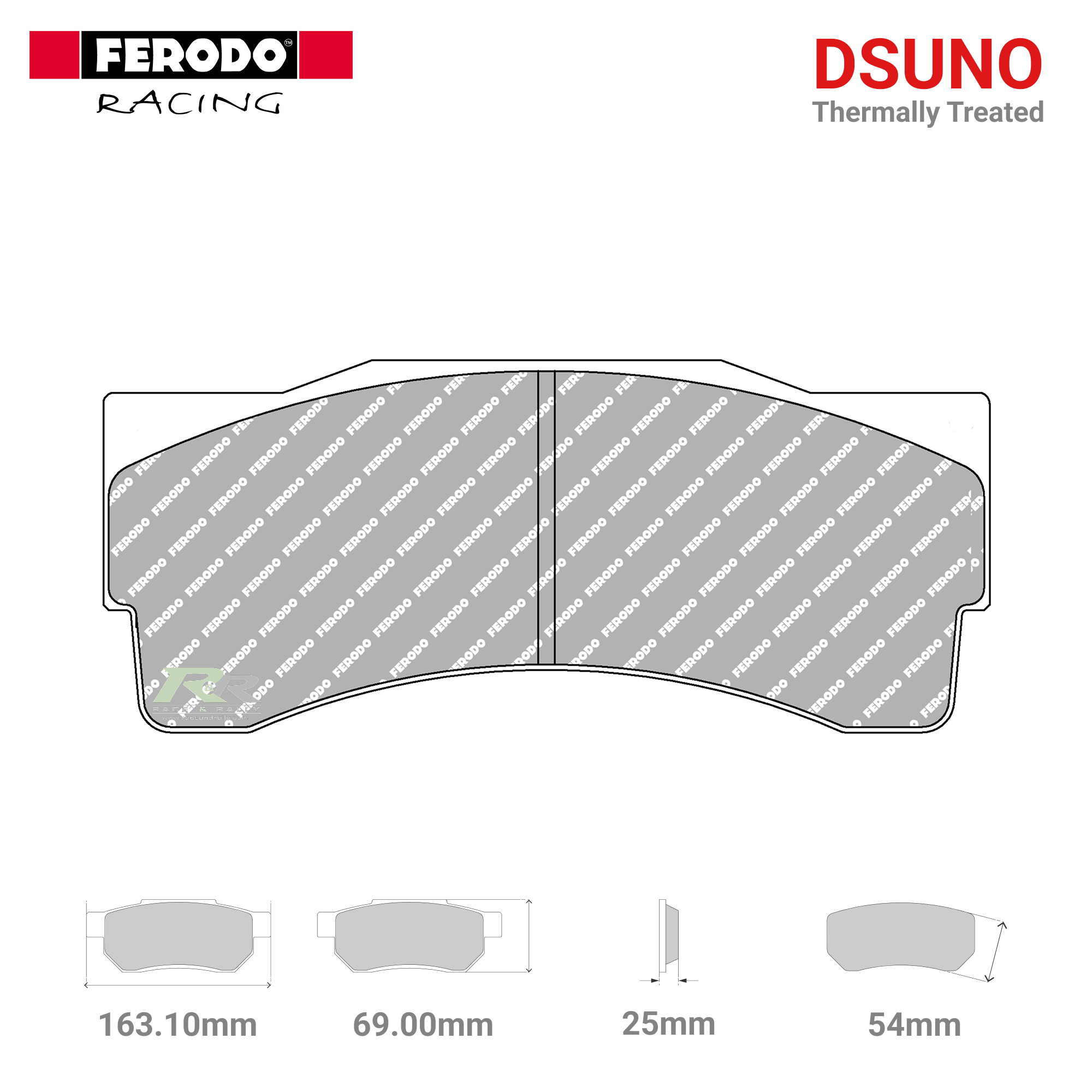 FRP3039ZB - (Z/ZB) Dsuno Brake Pads - Race and Rally