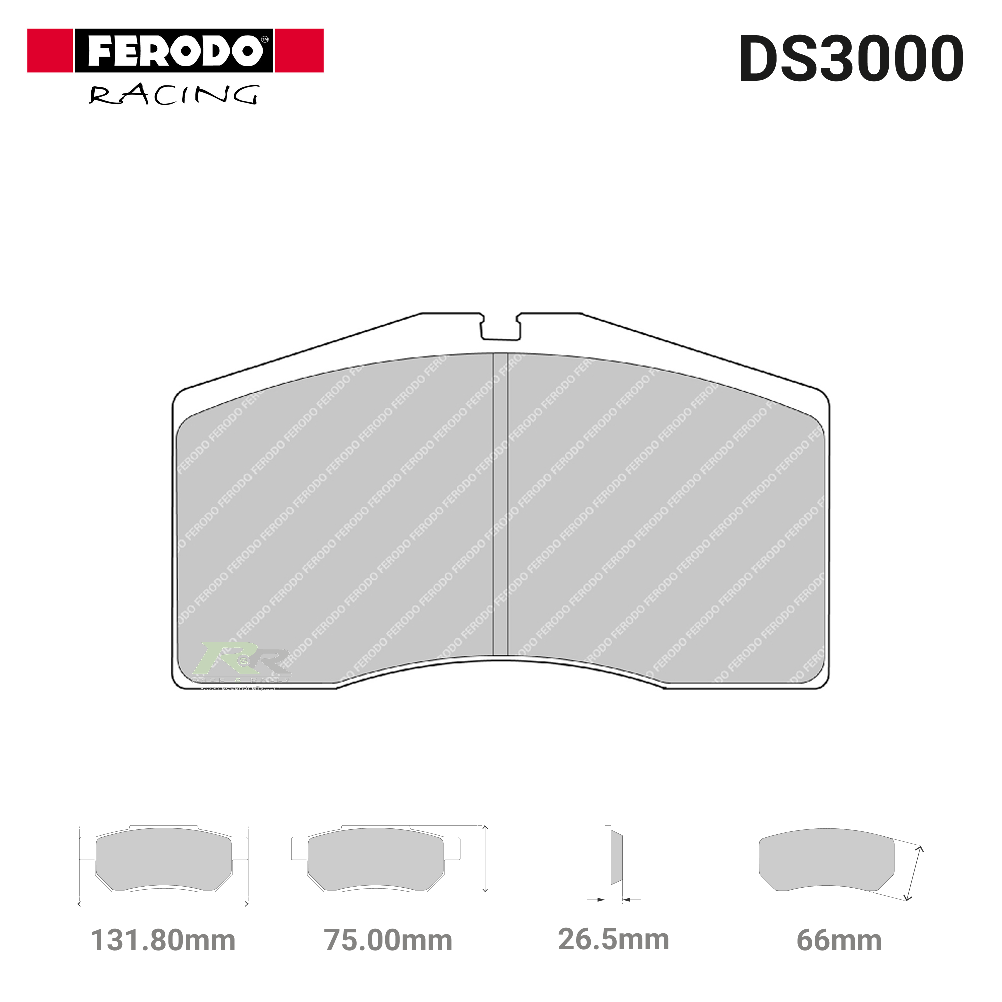 FRP3042R - (R) DS3000 Brake Pads - Race and Rally