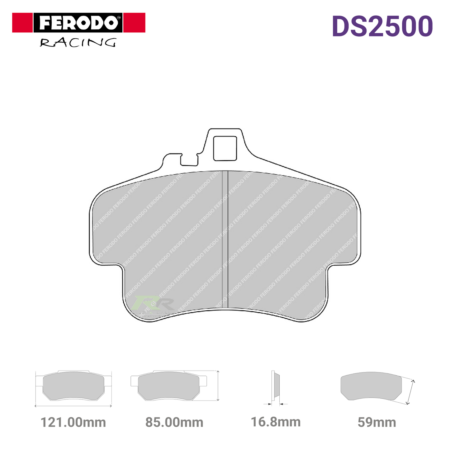 FRP3051H - (H) DS2500 Brake Pads - Race and Rally