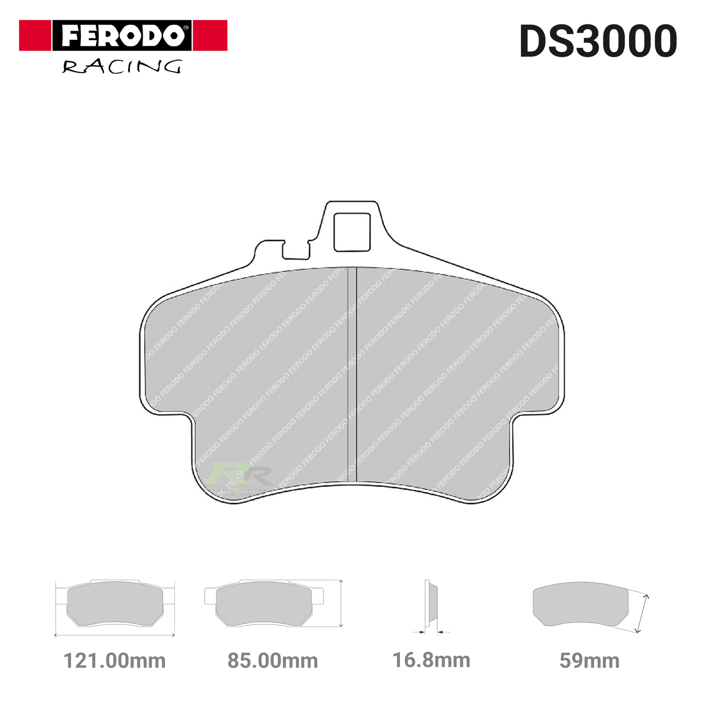 FRP3051R - (R) DS3000 Brake Pads - Race and Rally