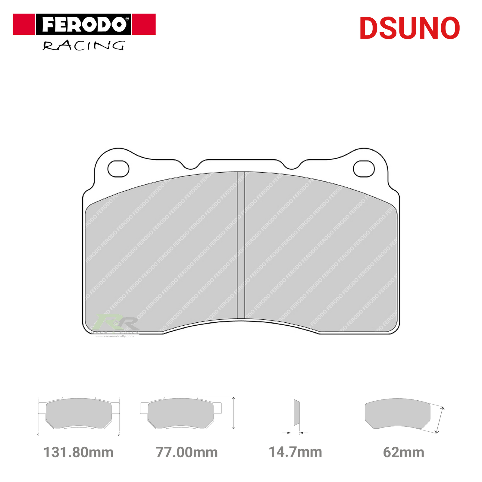 FRP3067Z - (Z/ZB) Dsuno Brake Pads - Race and Rally