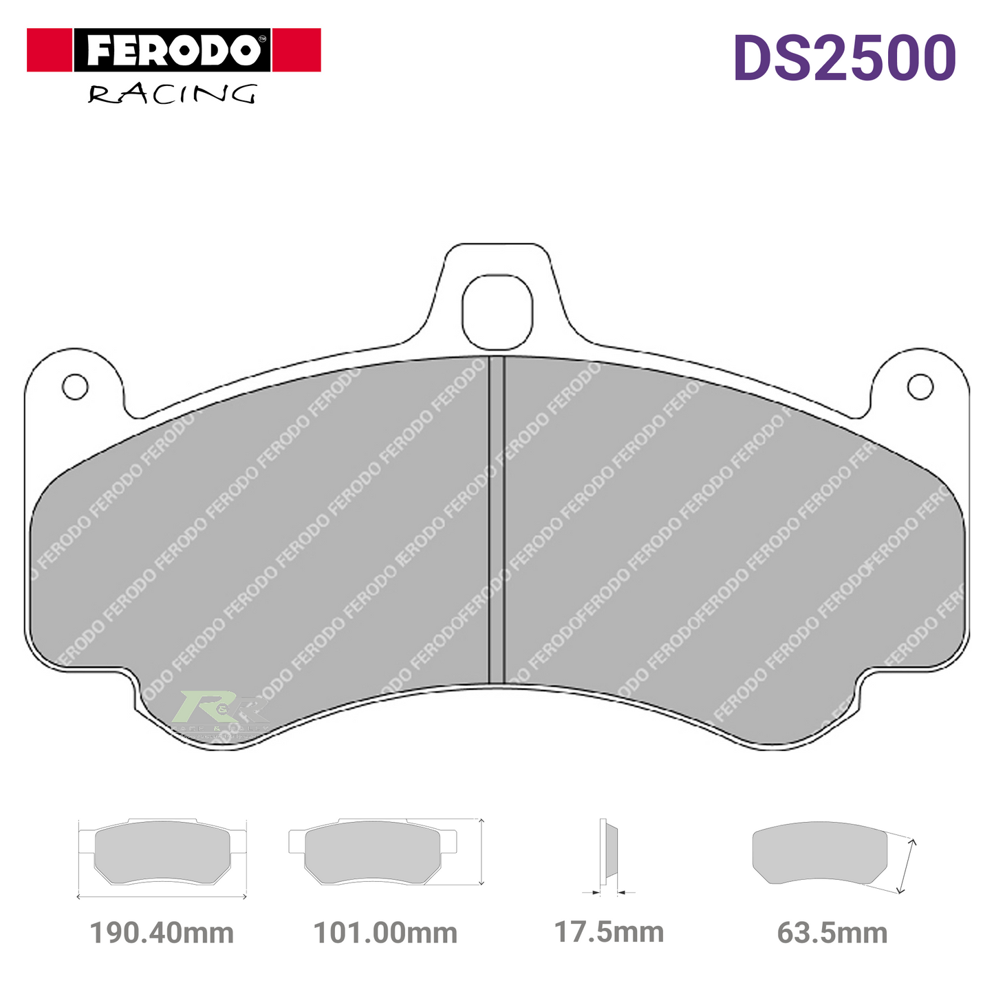 FRP3075H - (H) DS2500 Brake Pads - Race and Rally