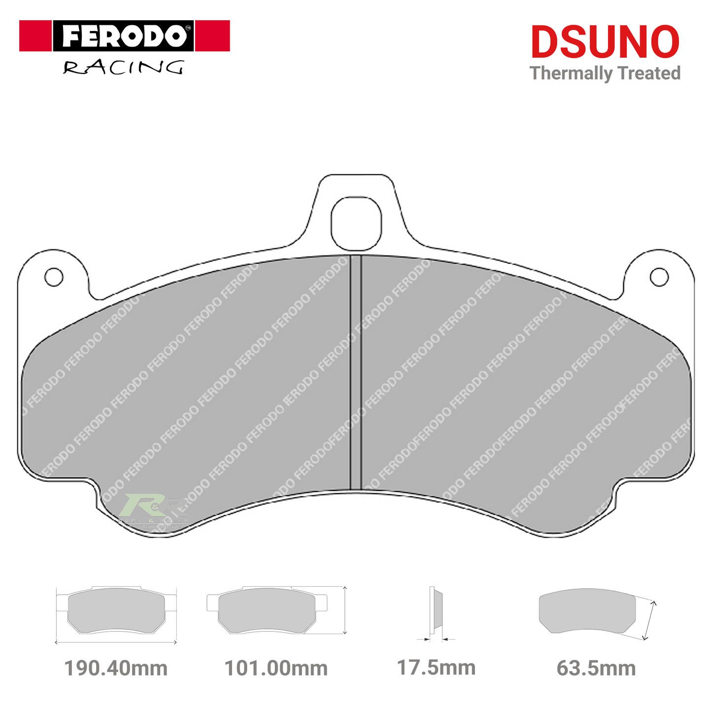 FRP3075ZB - (Z/ZB) Dsuno Brake Pads - Race and Rally