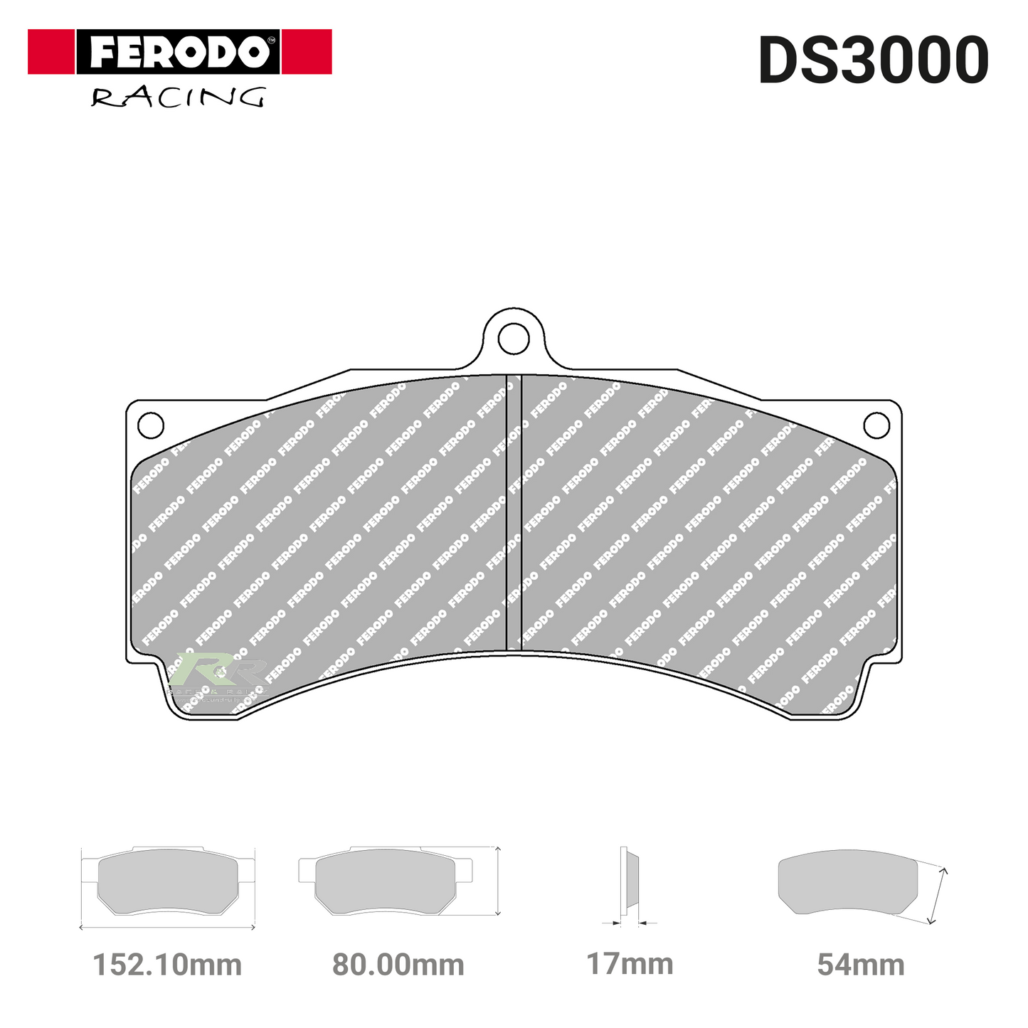 FRP3077R - (R) DS3000 Brake Pads - Race and Rally