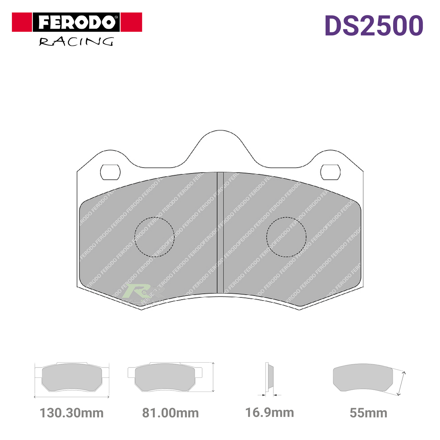FRP3083H - (H) DS2500 Brake Pads - Race and Rally