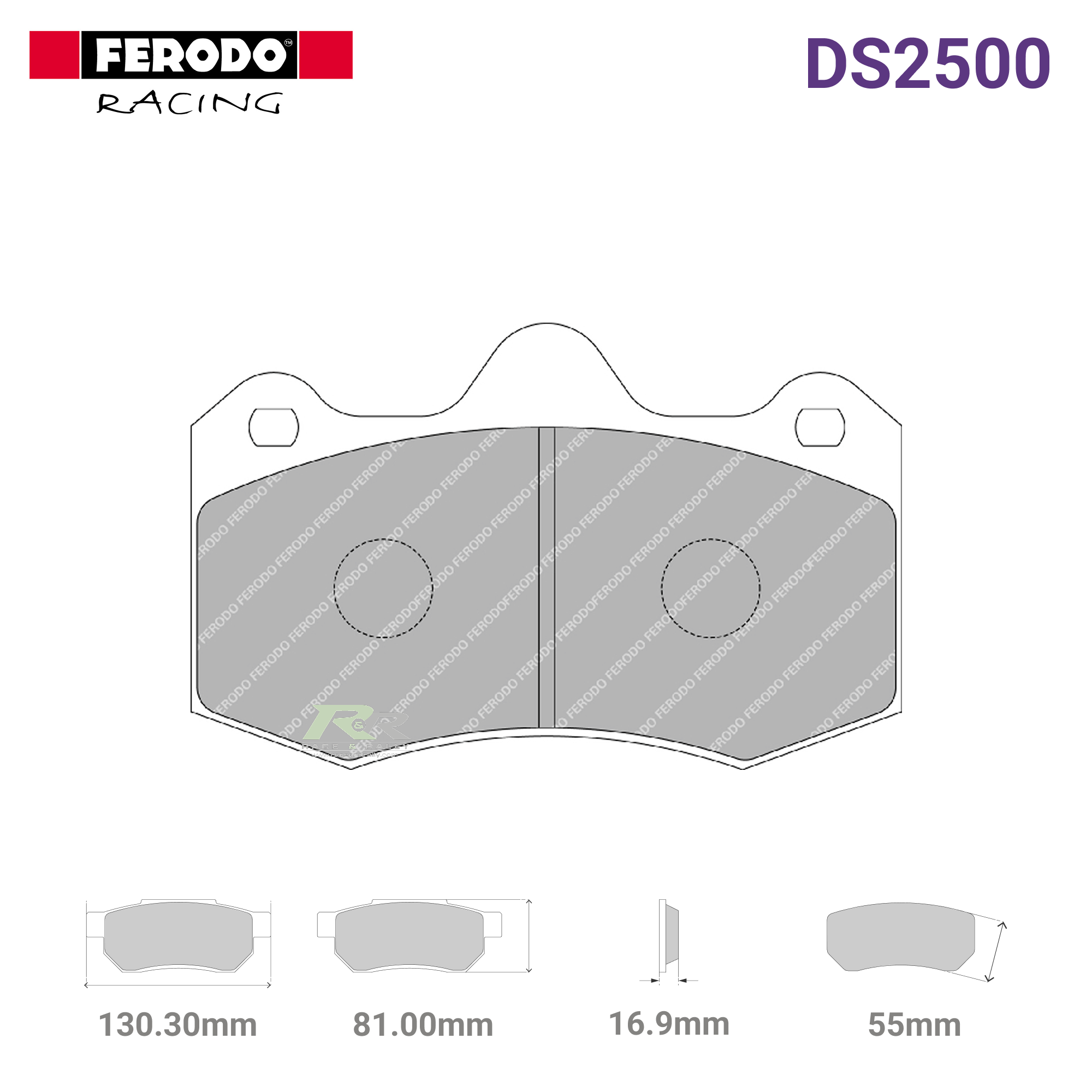 FRP3083H - (H) DS2500 Brake Pads - Race and Rally