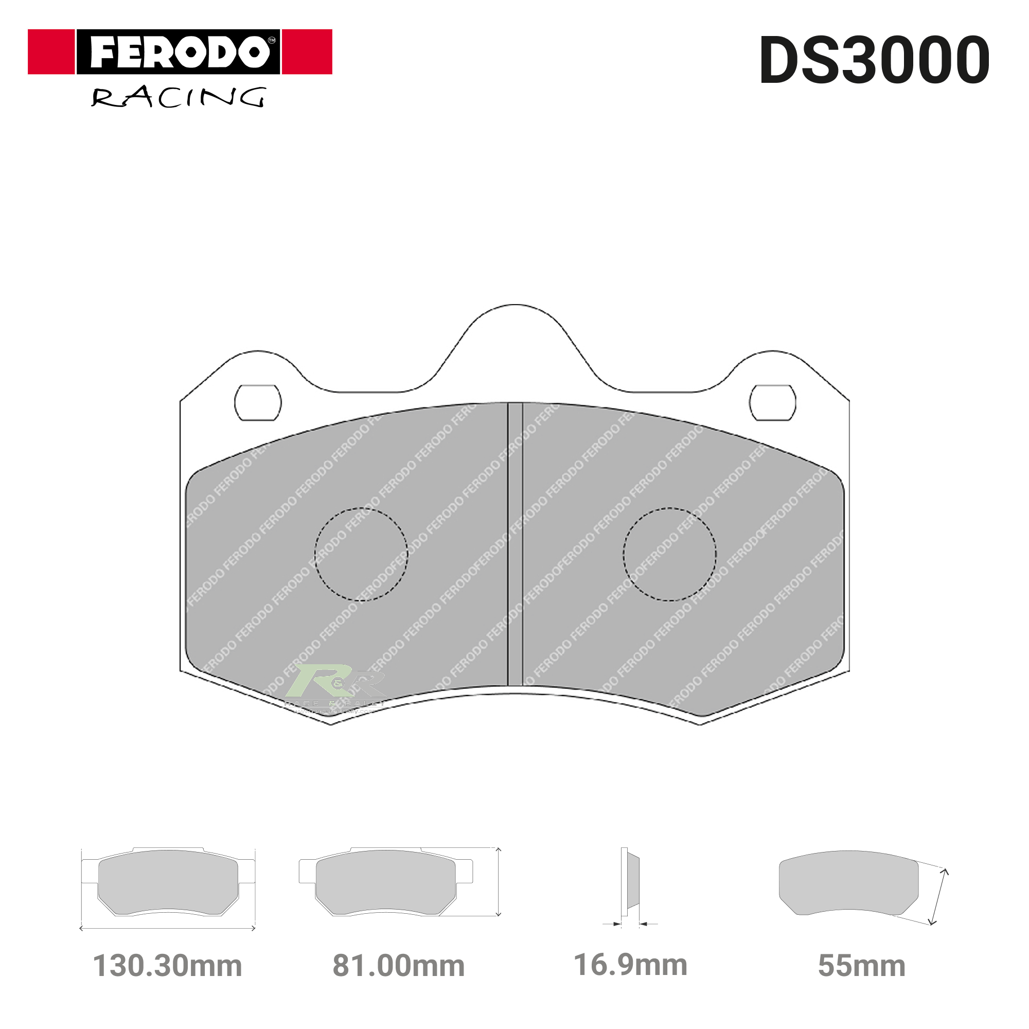 FRP3083R - (R) DS3000 Brake Pads - Race and Rally