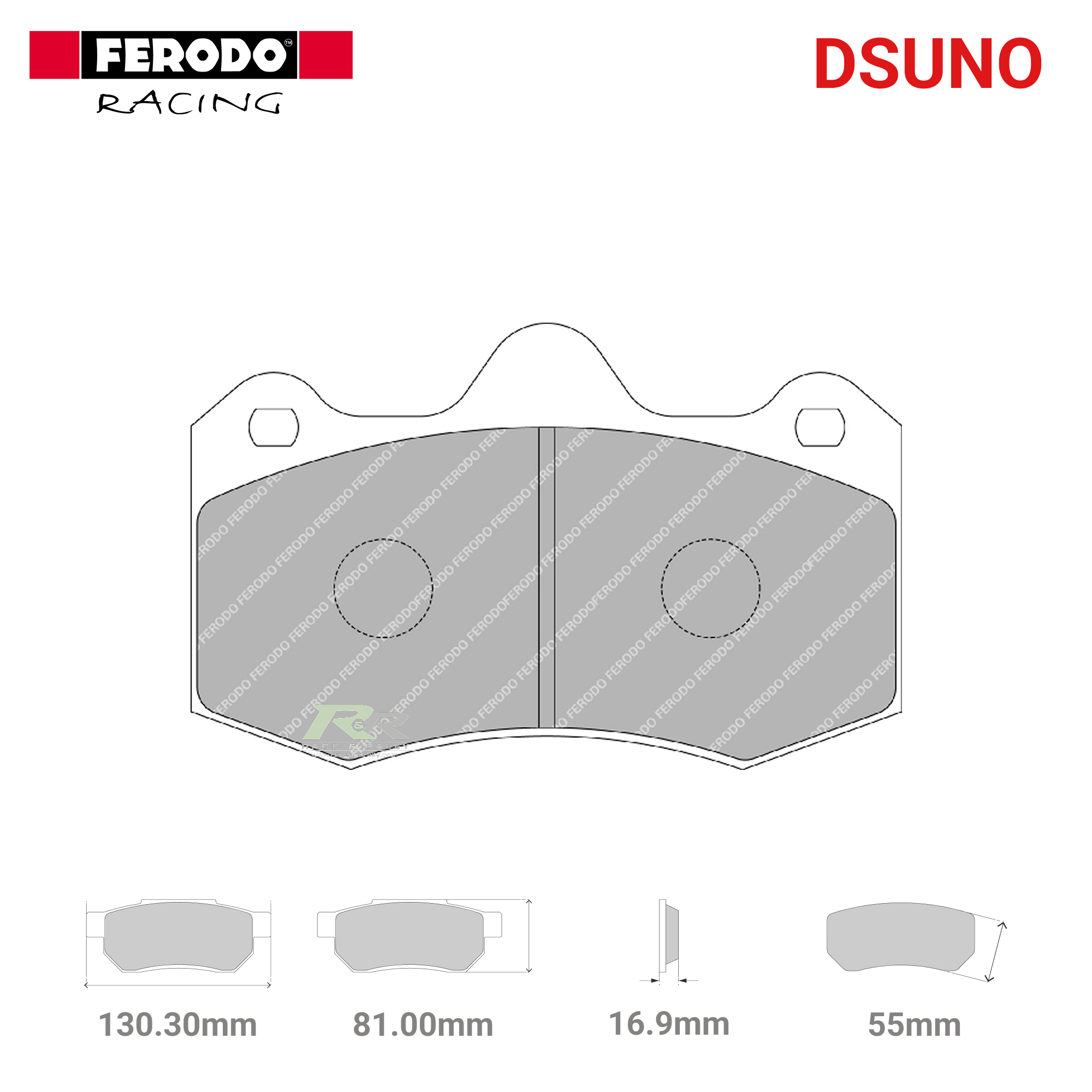 FRP3083Z - (Z/ZB) Dsuno Brake Pads - Race and Rally