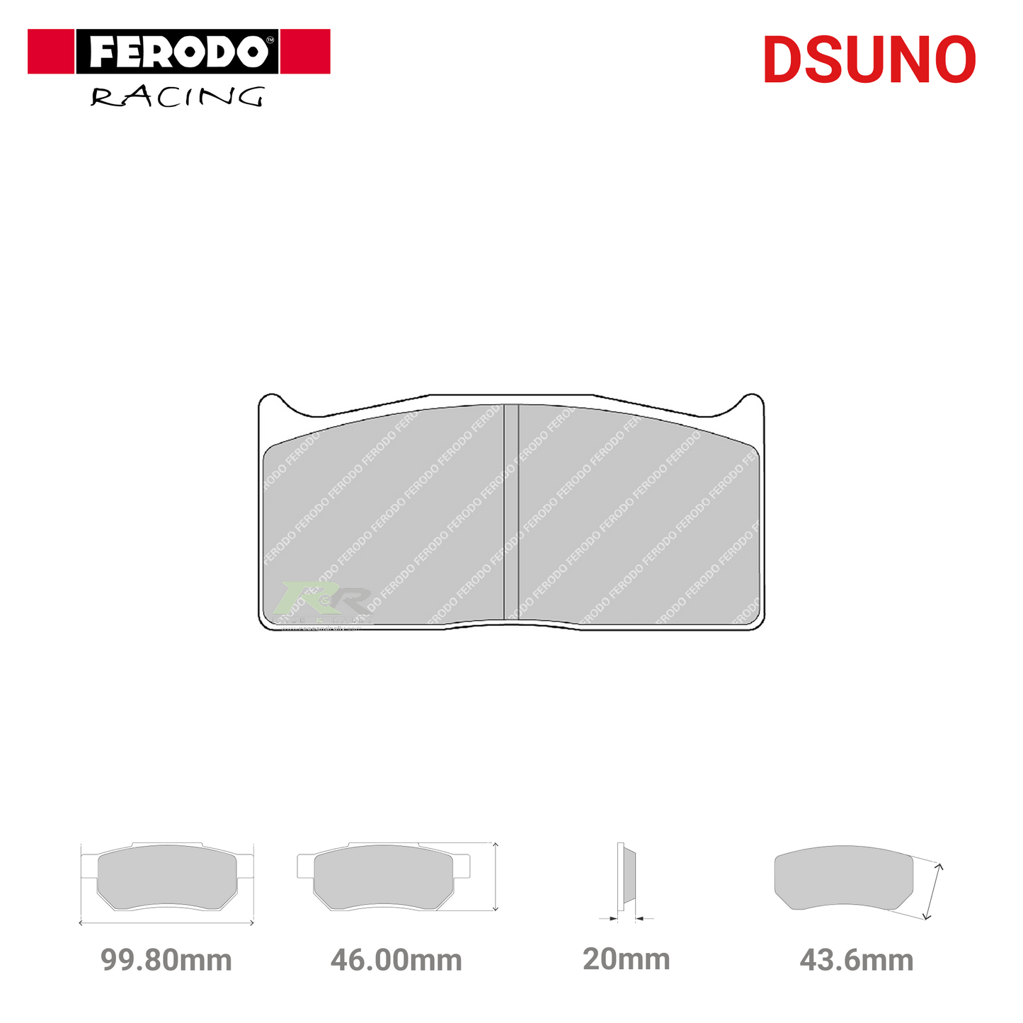 FRP308Z - (Z/ZB) Dsuno Brake Pads - Race and Rally