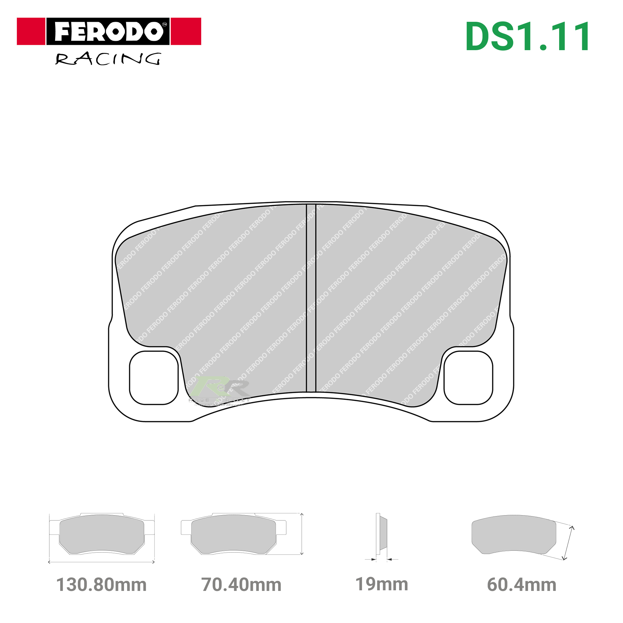 FRP3095W - (W/WB) DS1.11 Brake Pads - Race and Rally