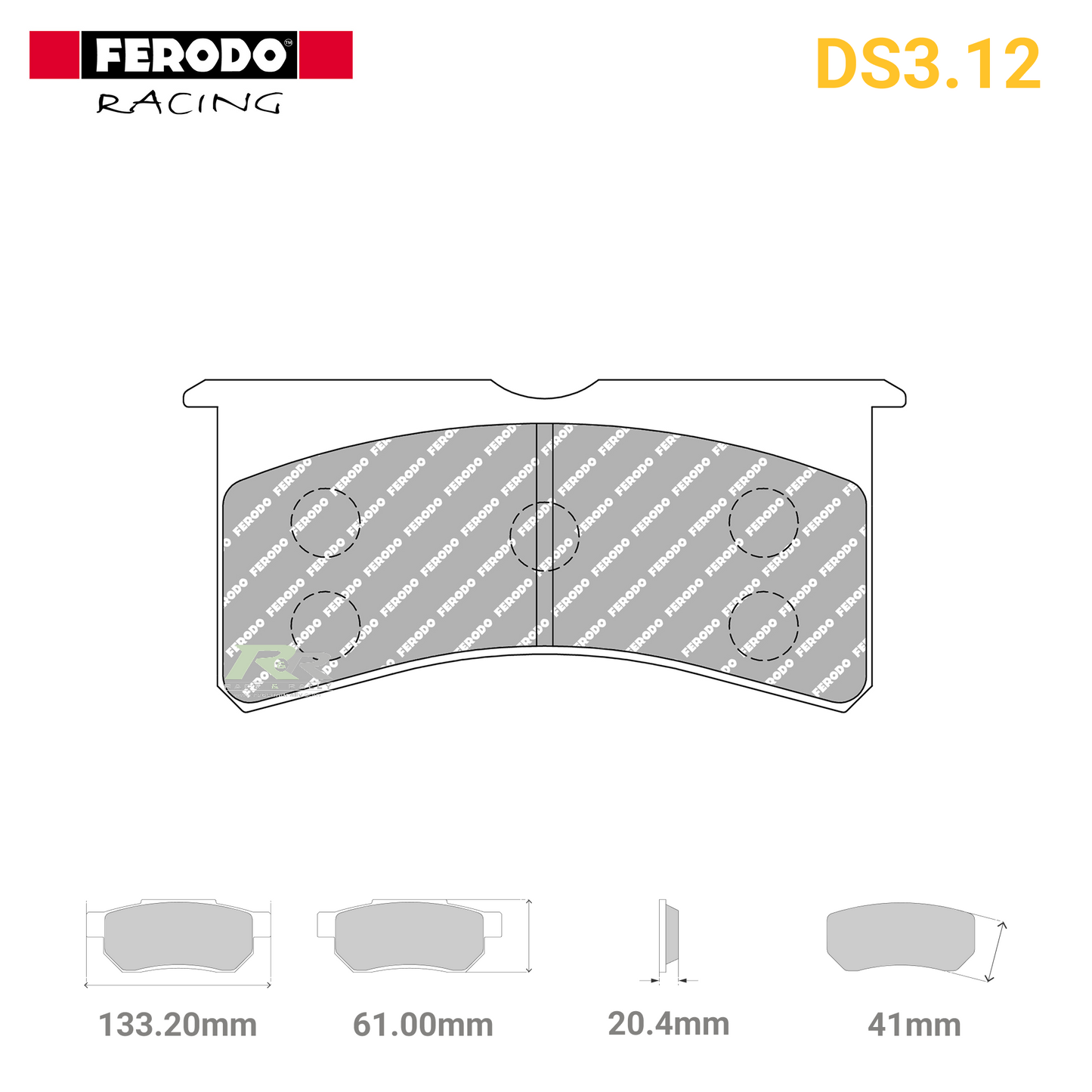 FRP3097G - (G/GB) DS3.12 Brake Pads - Race and Rally