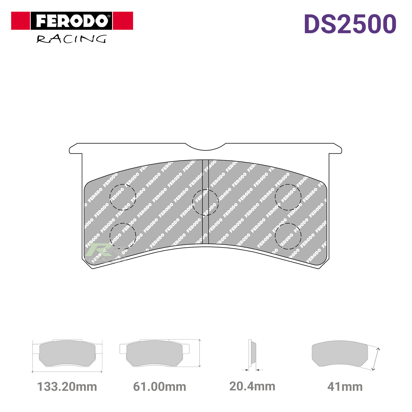 FRP3097H - (H) DS2500 Brake Pads - Race and Rally