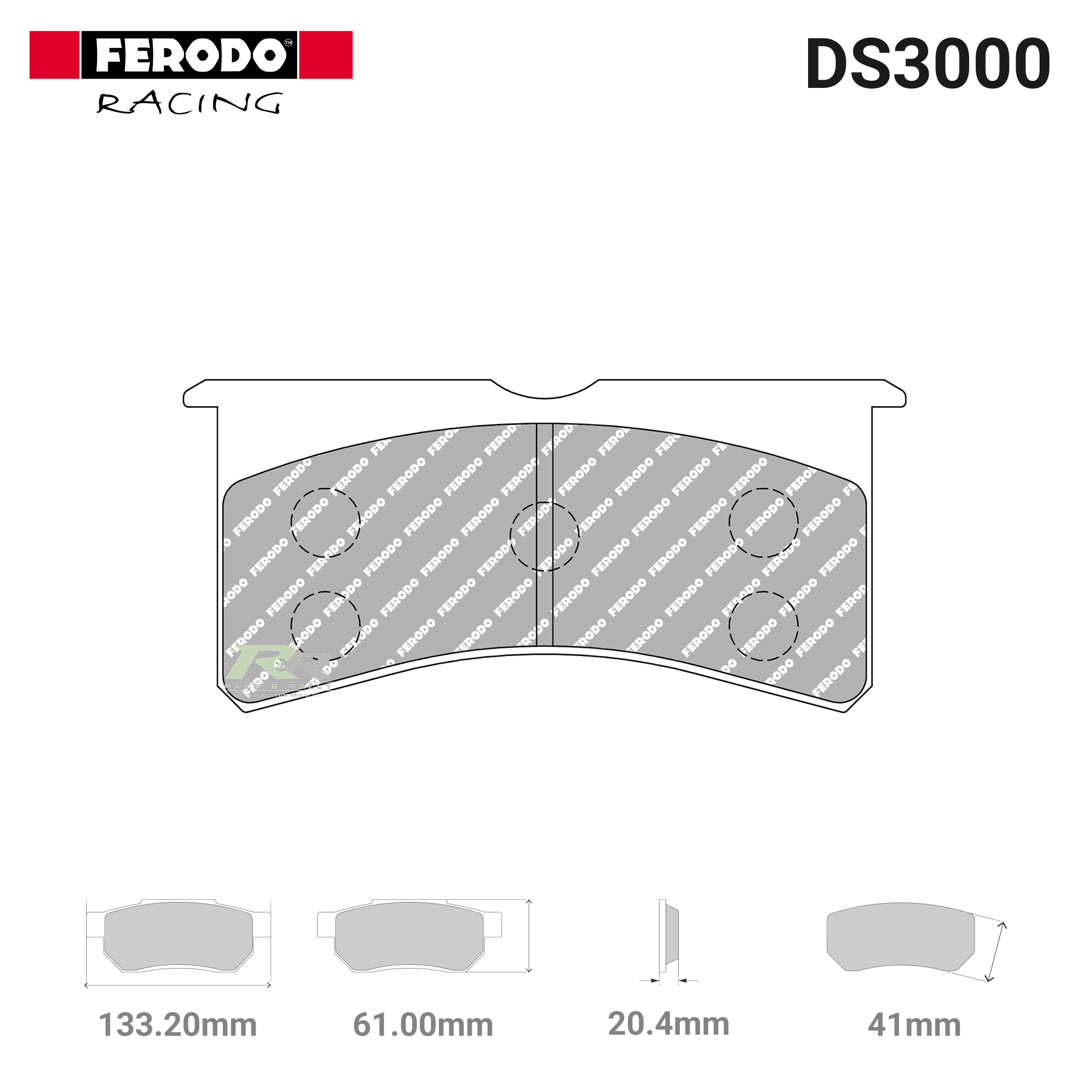 FRP3097R - (R) DS3000 Brake Pads - Race and Rally