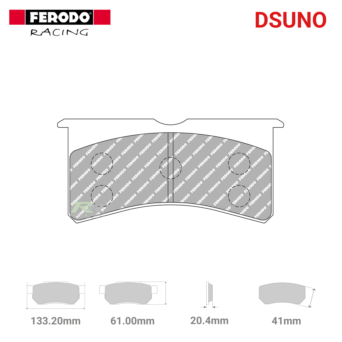 FRP3097Z - (Z/ZB) Dsuno Brake Pads - Race and Rally