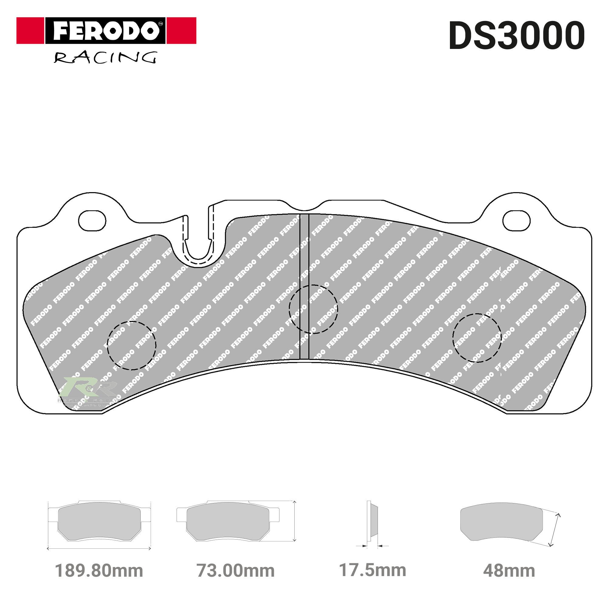 FRP3099R - (R) DS3000 Brake Pads - Race and Rally