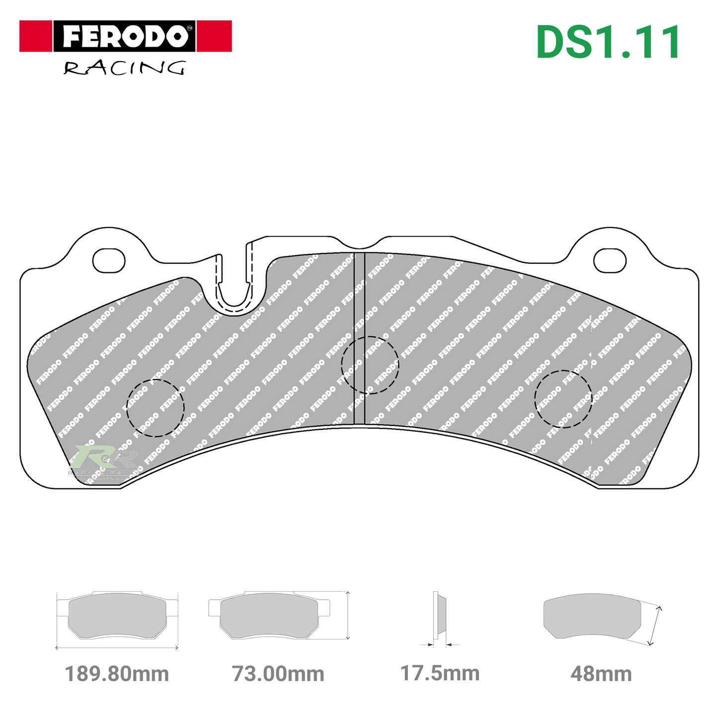FRP3099W - (W/WB) DS1.11 Brake Pads - Race and Rally