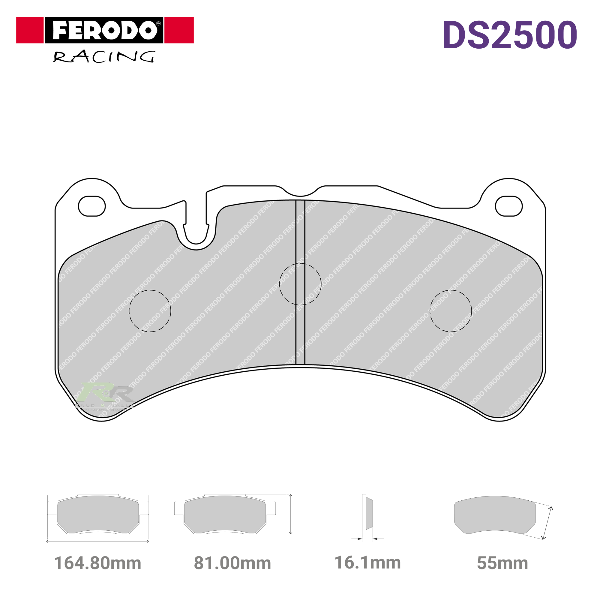 FRP3100H - (H) DS2500 Brake Pads - Race and Rally