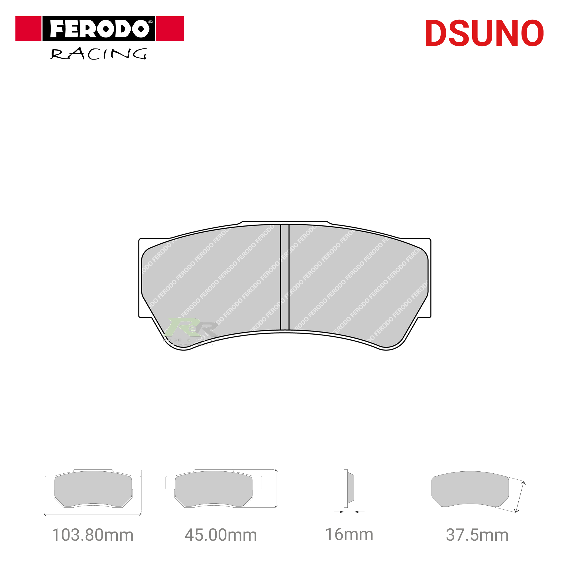 FRP3103Z - (Z/ZB) Dsuno Brake Pads - Race and Rally