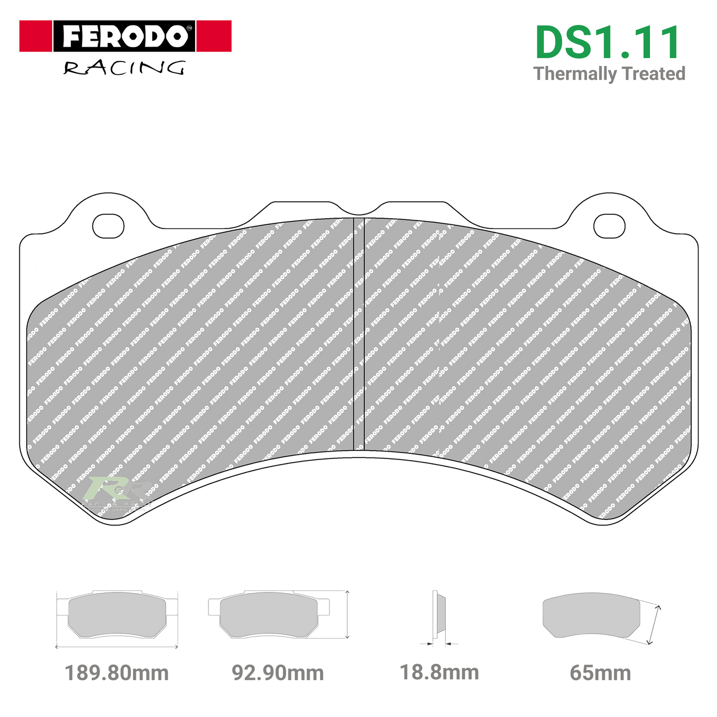 FRP3106WB - (W/WB) DS1.11 Brake Pads - Race and Rally